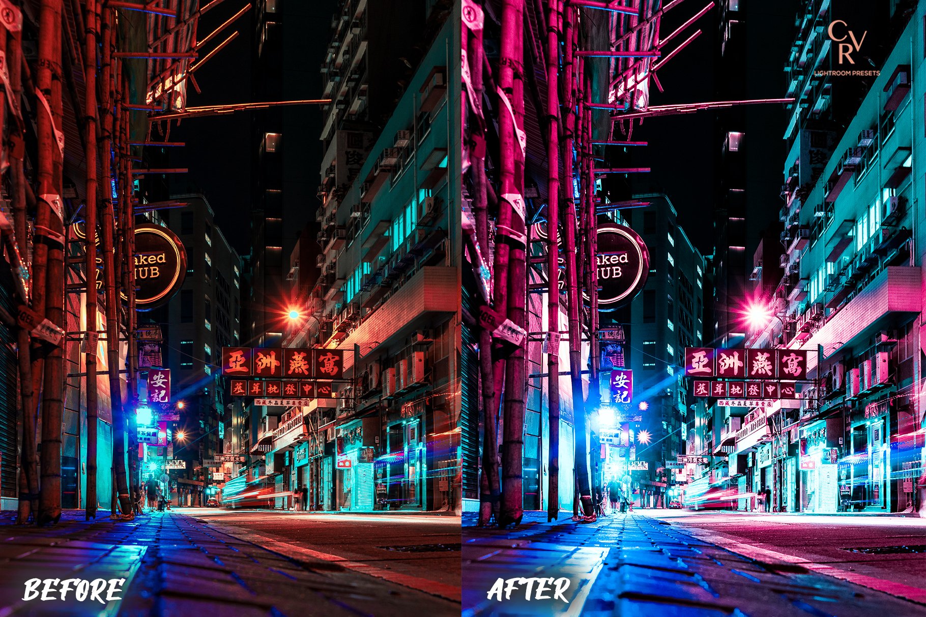 炫酷未来赛博朋克风摄影照片调色滤镜Lr预设模板 6 Cyberpunk Lightroom Presets_img_2