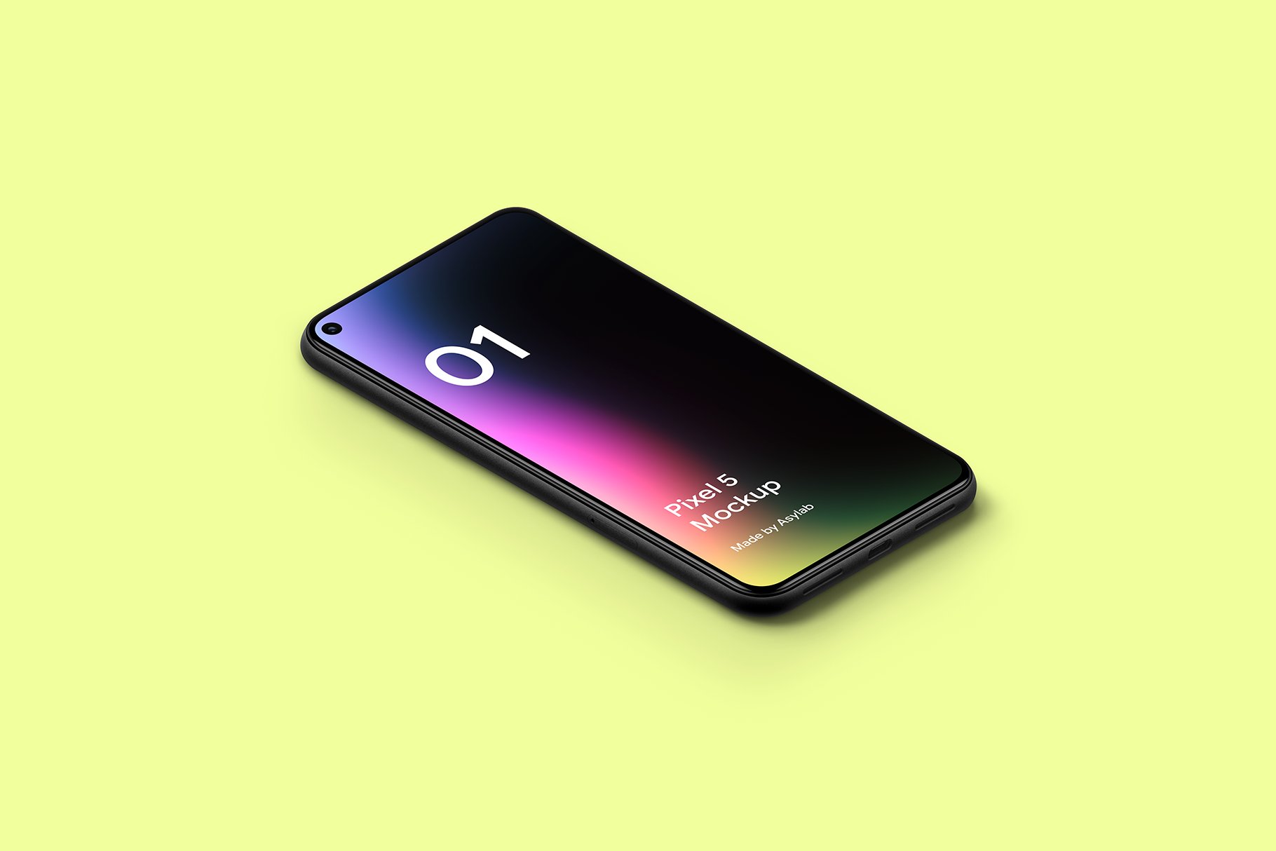 多角度高级质感谷歌Google Pixel 5手机UI作品贴图展示PS样机设计素材 Google Pixel 5 - 20 Mockups_img_2