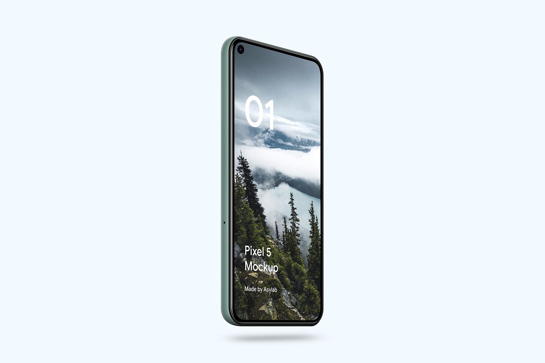 多角度高级质感谷歌Google Pixel 5手机UI作品贴图展示PS样机设计素材 Google Pixel 5 - 20 Mockups_img_2