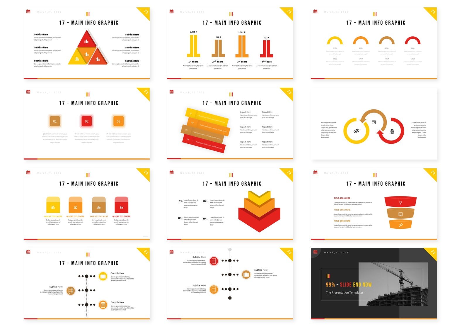 时尚黑色系网络营销策划演示文稿设计Keynote模板 Site Constructed  Keynote Template_img_2