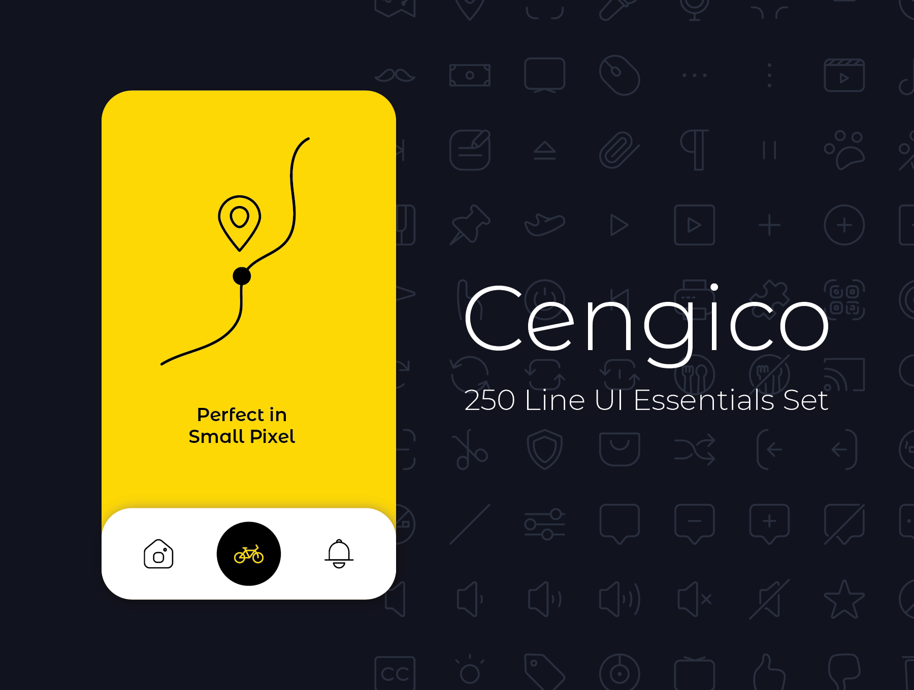 250+极简线条APP&WEB界面设计矢量图标素材 Cengico 250+ line Essentials UI Set_img_2