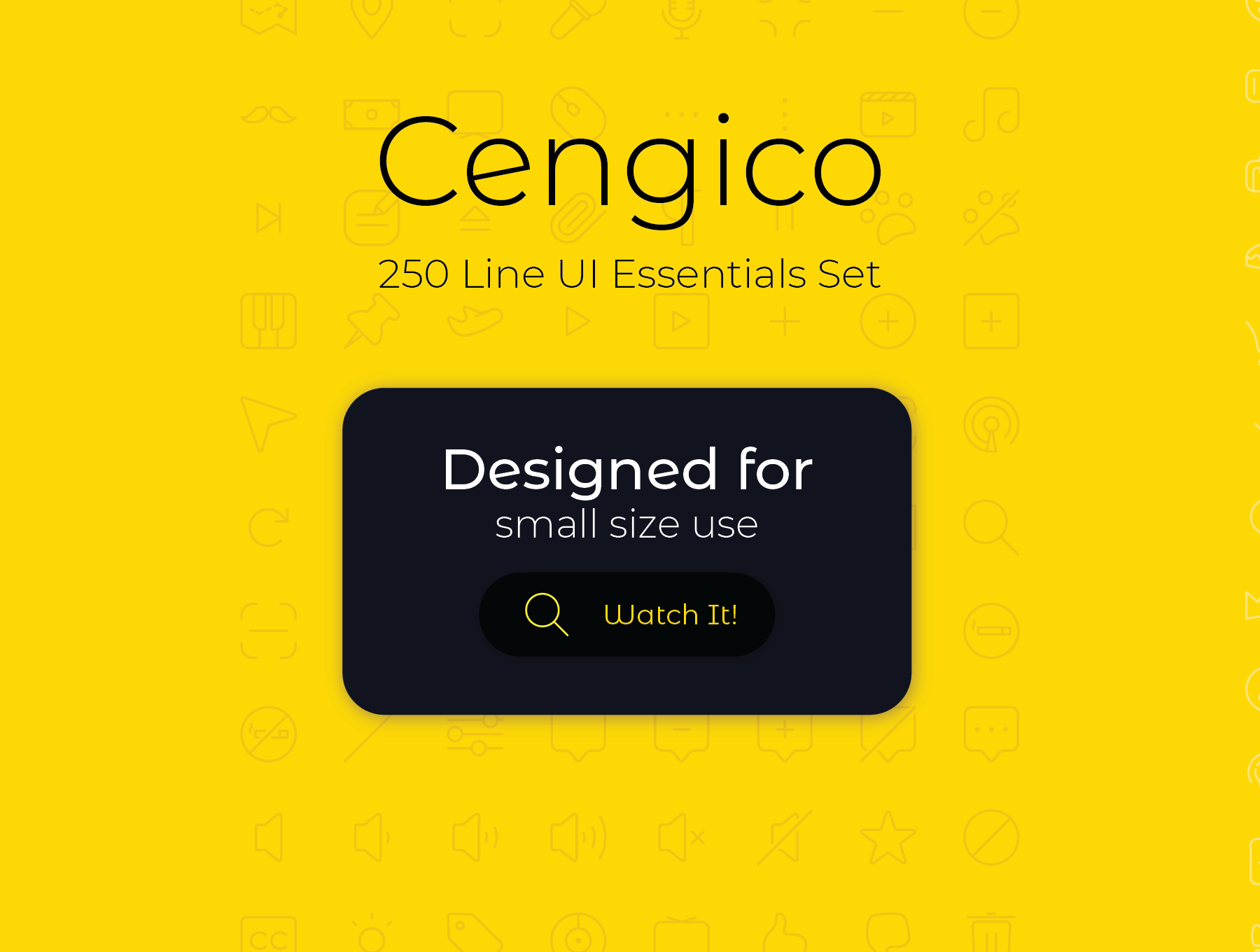 250+极简线条APP&WEB界面设计矢量图标素材 Cengico 250+ line Essentials UI Set_img_2