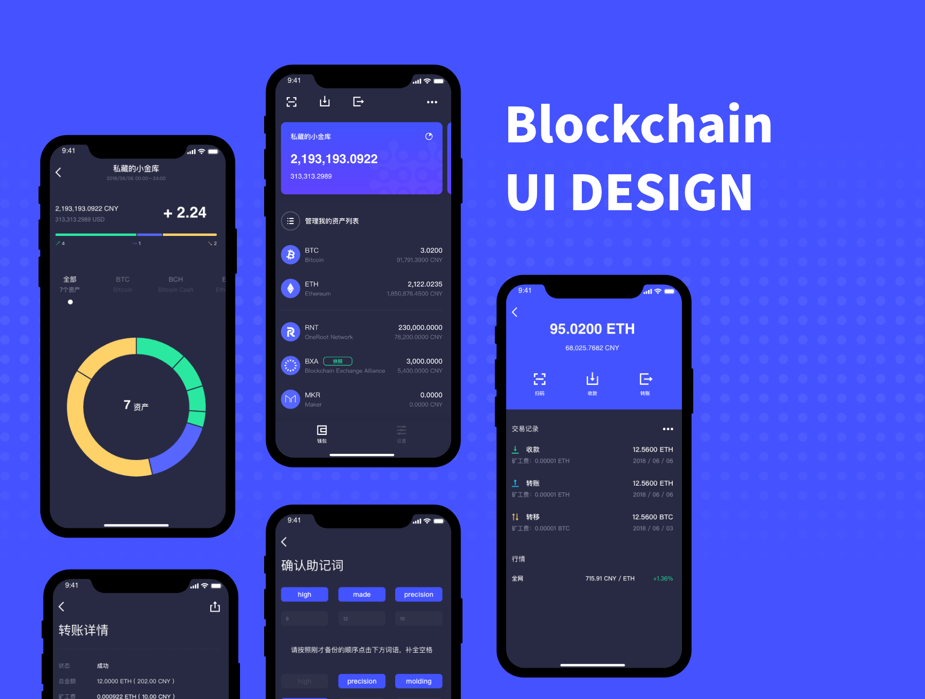 加密货币钱包APP应用程序设计UI套件 Cryptocurrency Wallet App Ui Kit_img_2