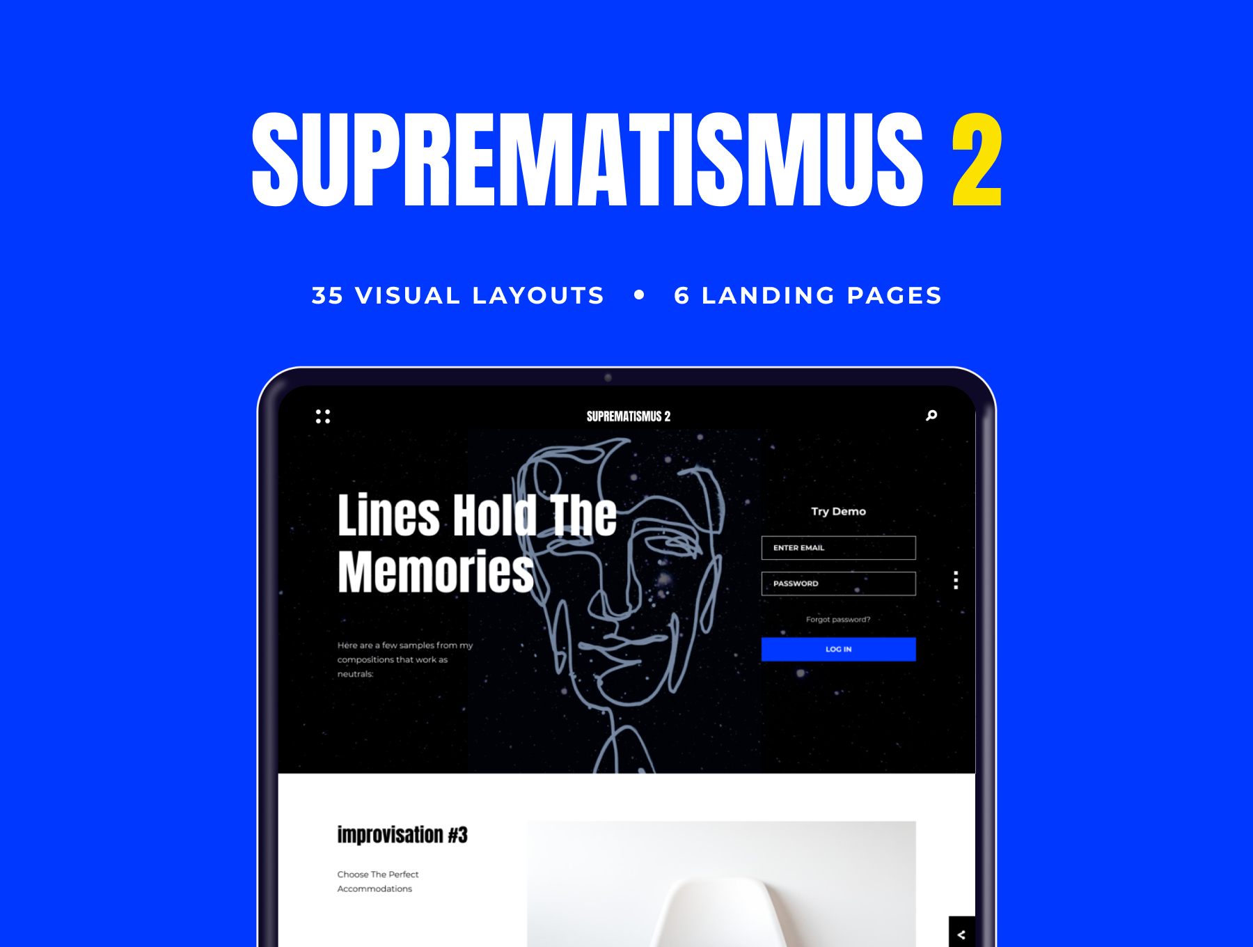 多用途网站WEB登录页面设计UI套件素材 Suprematismus 2_img_2