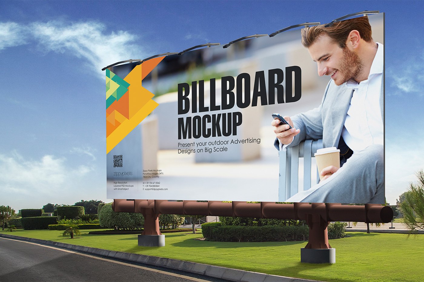 11个逼真户外广告牌公交车身海报设计展示样机模板素材 Outdoor Advertising Mockups Vol. 4_img_2