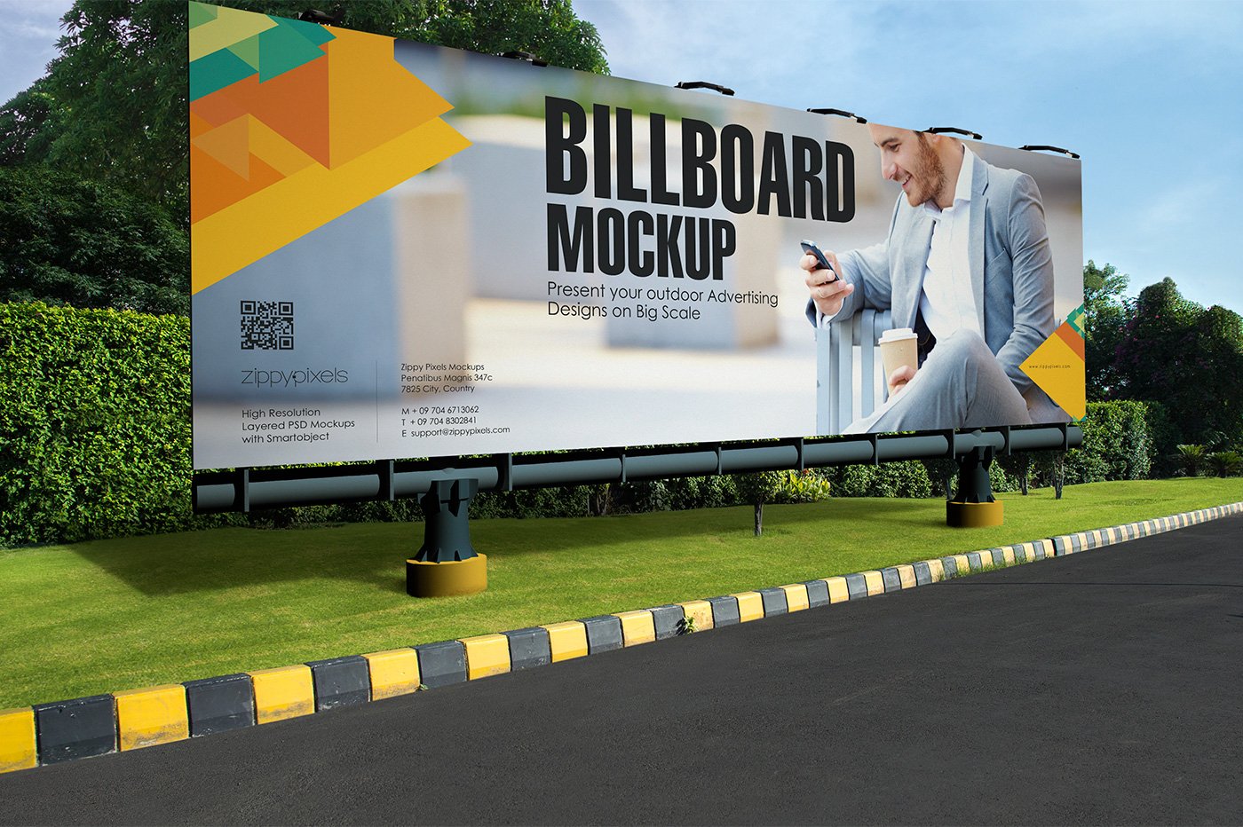 11个逼真户外广告牌公交车身海报设计展示样机模板素材 Outdoor Advertising Mockups Vol. 4_img_2