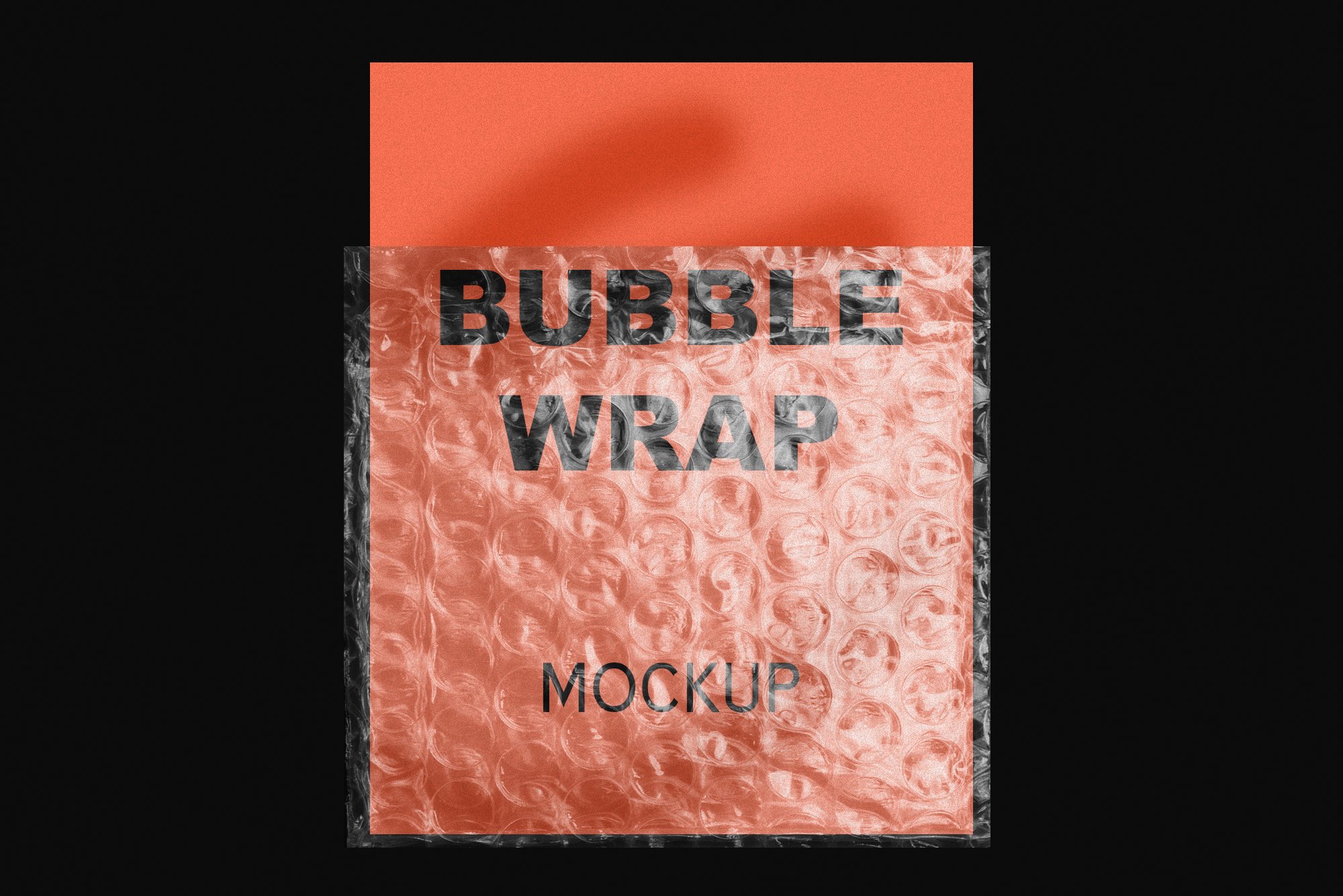 12款潮流褶皱透明塑料气泡防震气垫膜包装Ps设计素材 Bubble Wrap Mockup Textures_img_2