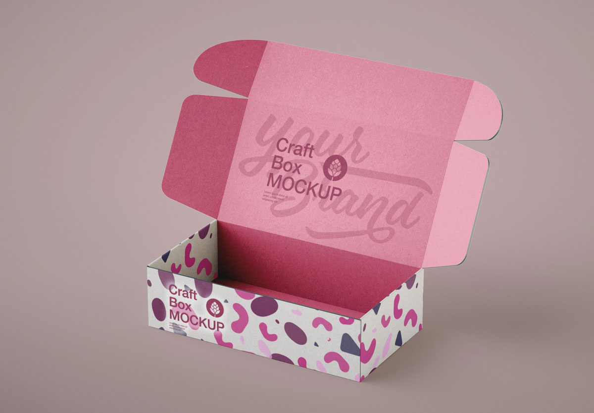 9款时尚产品包装纸盒设计展示贴图样机模板 Paper Box Paper Bag Mockup 2_img_2