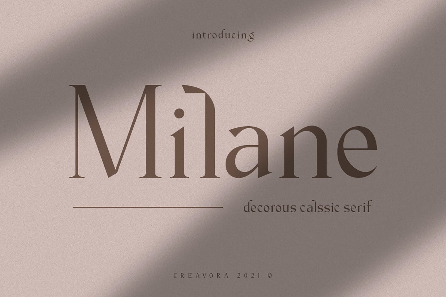 现代优雅杂志标题徽标logo设计衬线英文字体 Milane - Classic Serif Font_img_2