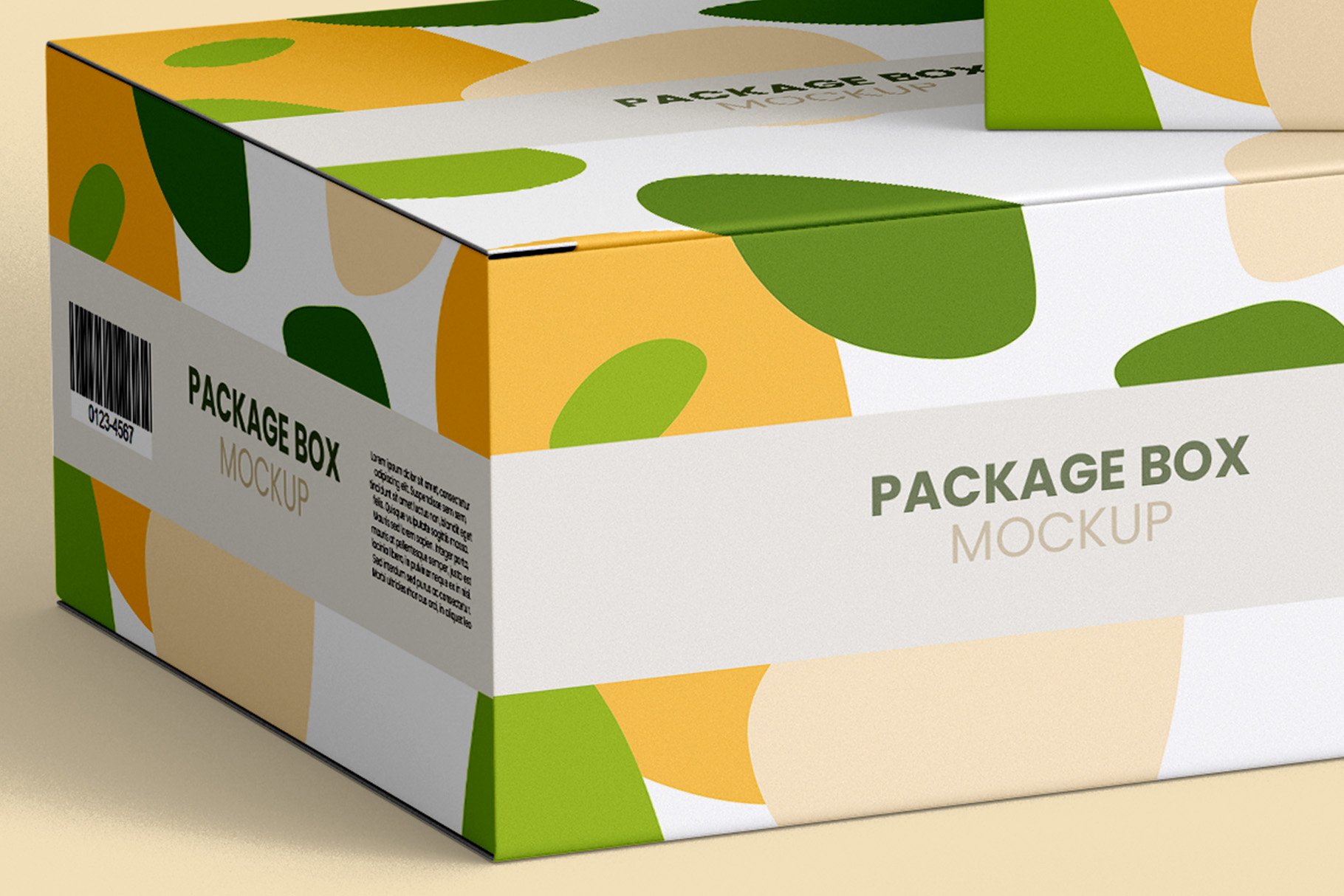 7款逼真产品包装纸盒设计贴图样机模板 Package Box Mockup - 7 Views_img_2