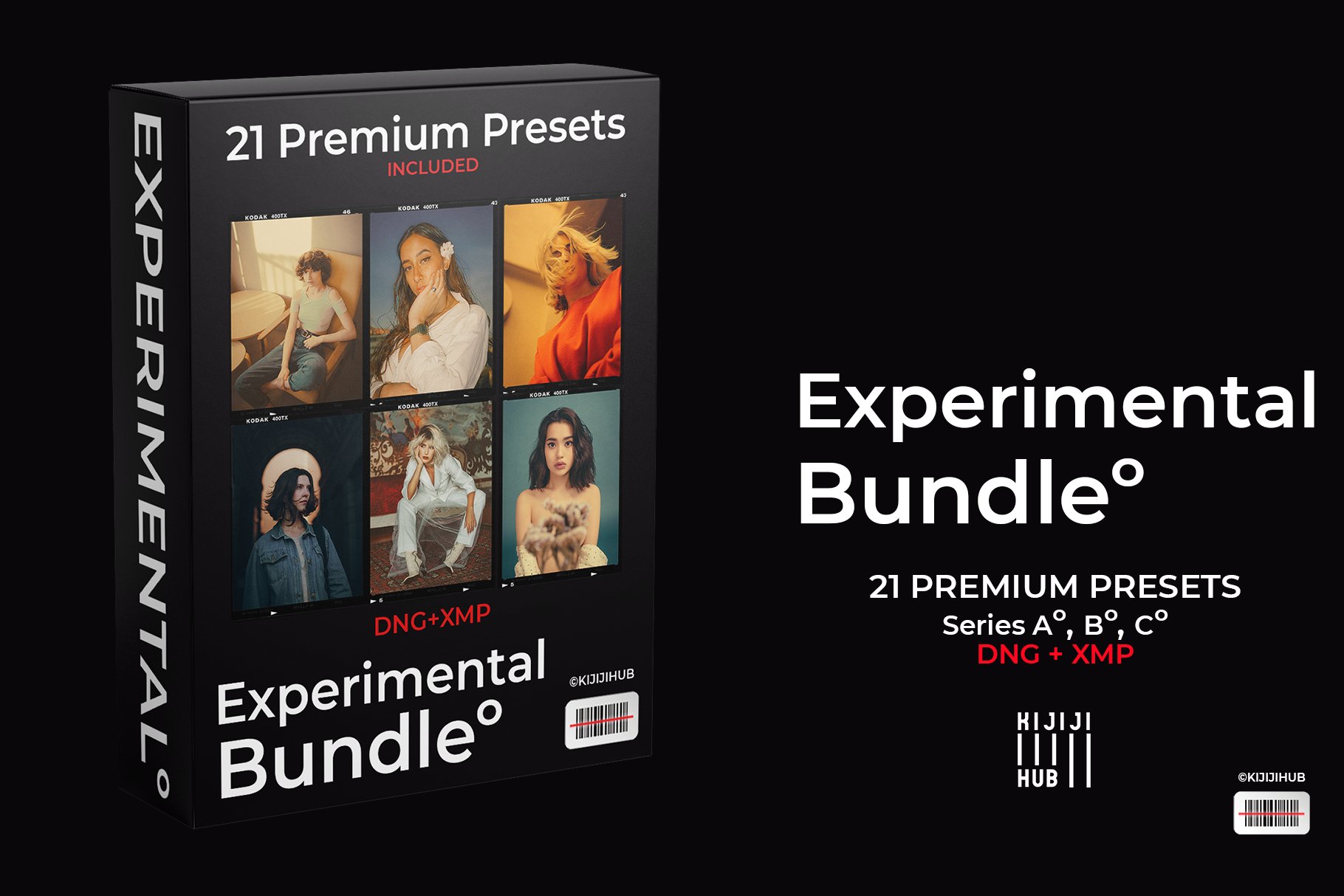 21款复古泛黄色调摄影照片调色滤镜LR预设套装 Experimental Series Presets Bundle_img_2