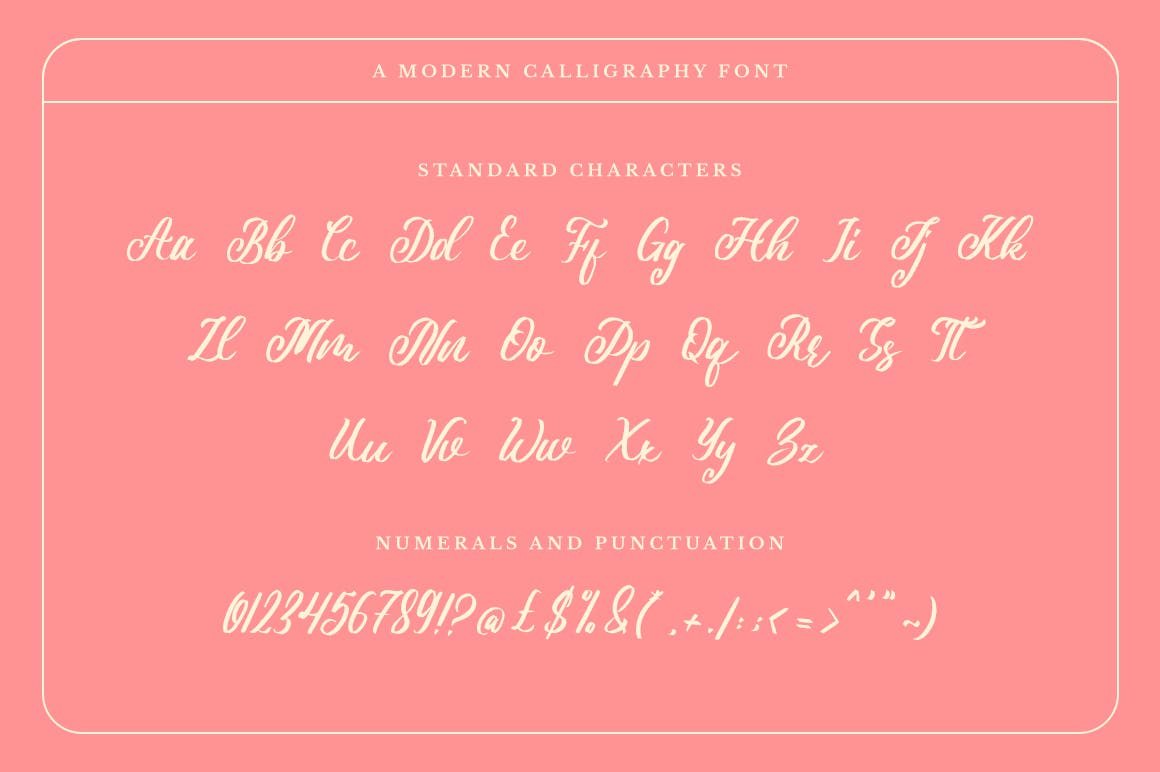 优雅品牌请柬书籍封面设计手写英文字体 Alovetha - Brush Script Font_img_2