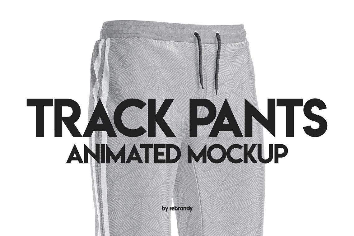 时尚运动裤设计动画演示样机素材 Track Pants Animated Mockup_img_2