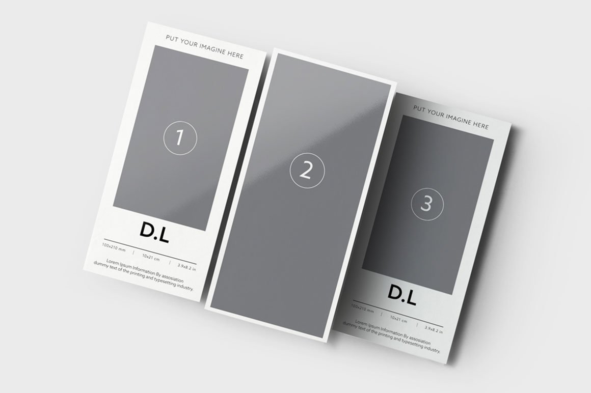 时尚DL传单设计展示样机素材 DL Flyer Mockups V.2_img_2