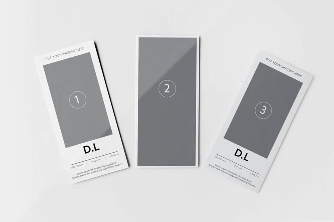 时尚DL传单设计展示样机素材 DL Flyer Mockups V.2_img_2