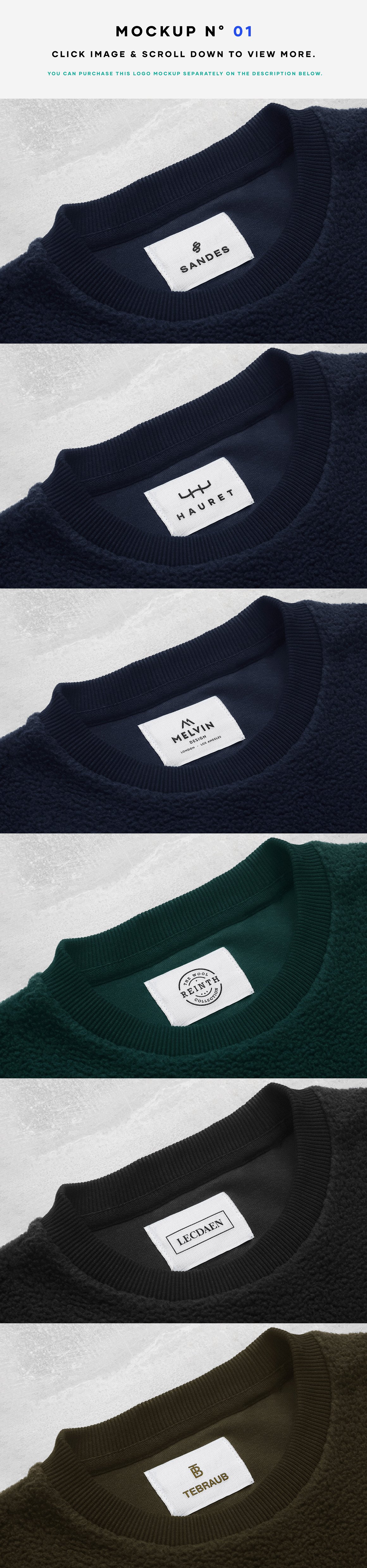 25个服装品牌Logo标签吊牌设计贴图样机模板 25 Apparel Tag & Labels Logo Mockups_img_2