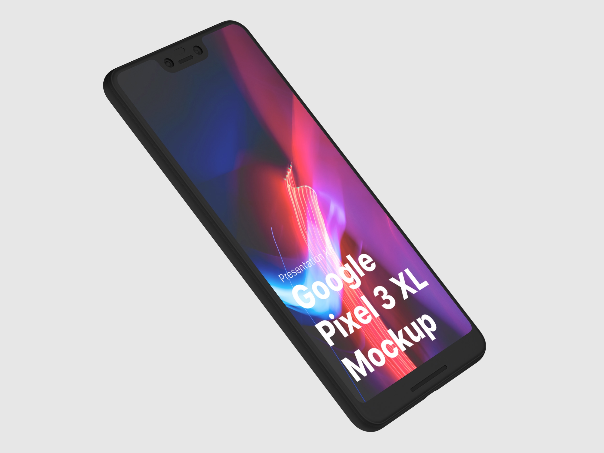 高质量谷歌Google Pixel 3手机屏幕APP界面设计演示样机 Google Pixel 3 XL Mockups_img_2