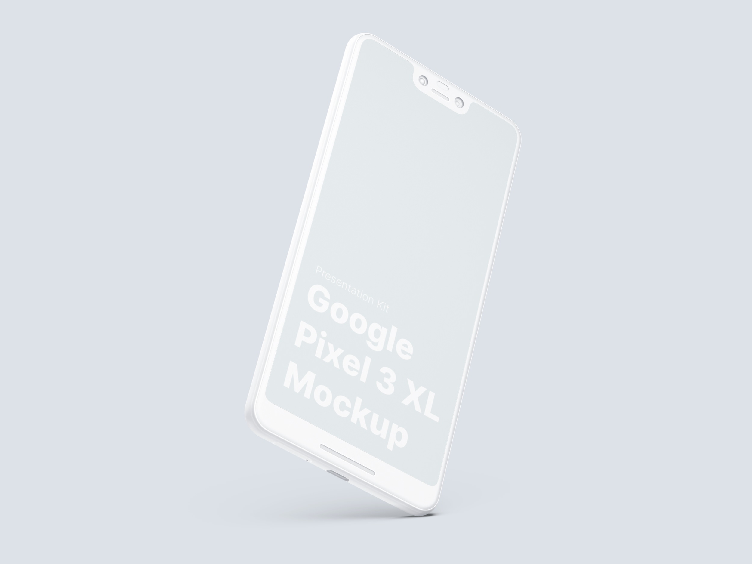 高质量谷歌Google Pixel 3手机屏幕APP界面设计演示样机 Google Pixel 3 XL Mockups_img_2