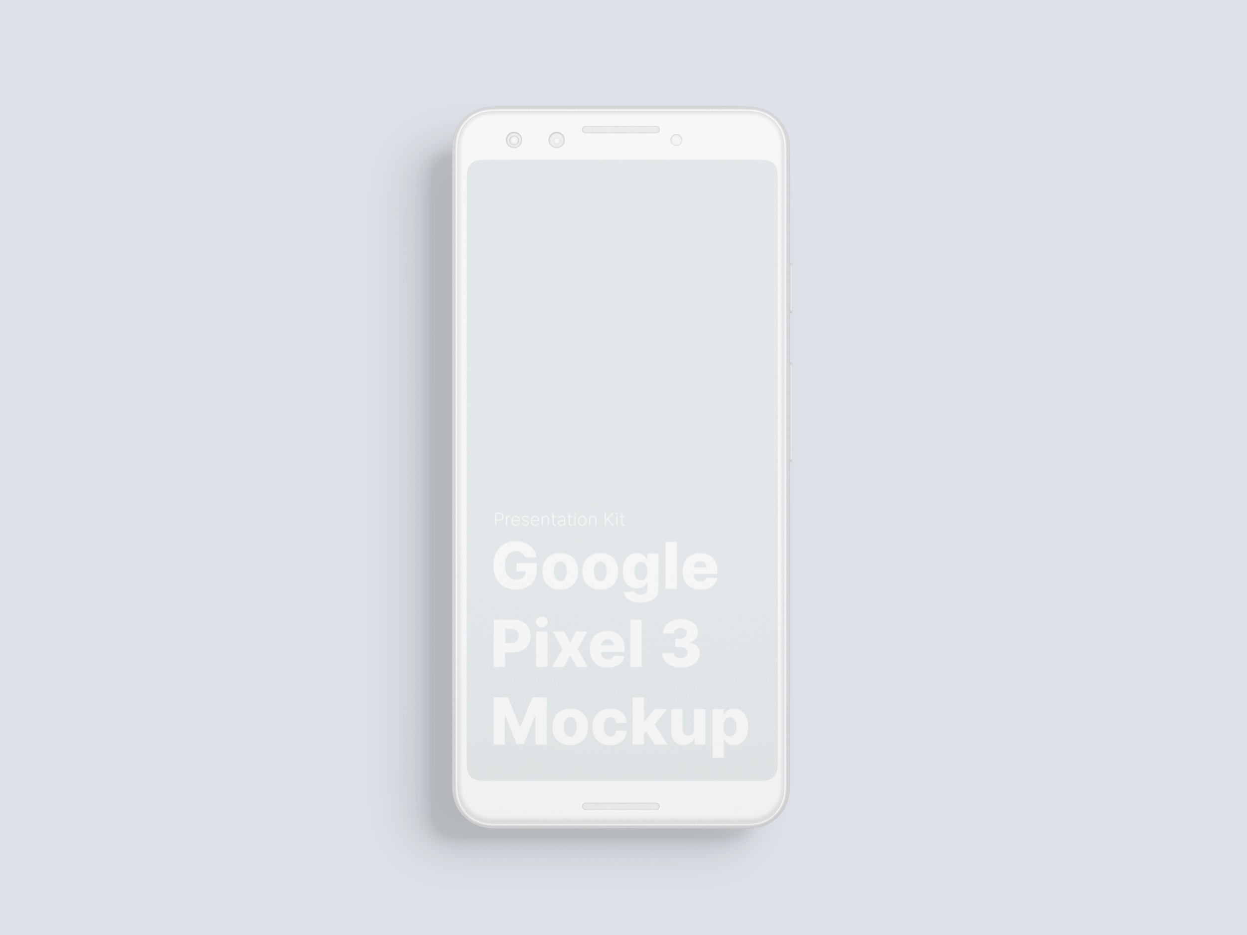 高质量谷歌Google Pixel 3手机屏幕APP界面设计演示样机 Google Pixel 3 XL Mockups_img_2