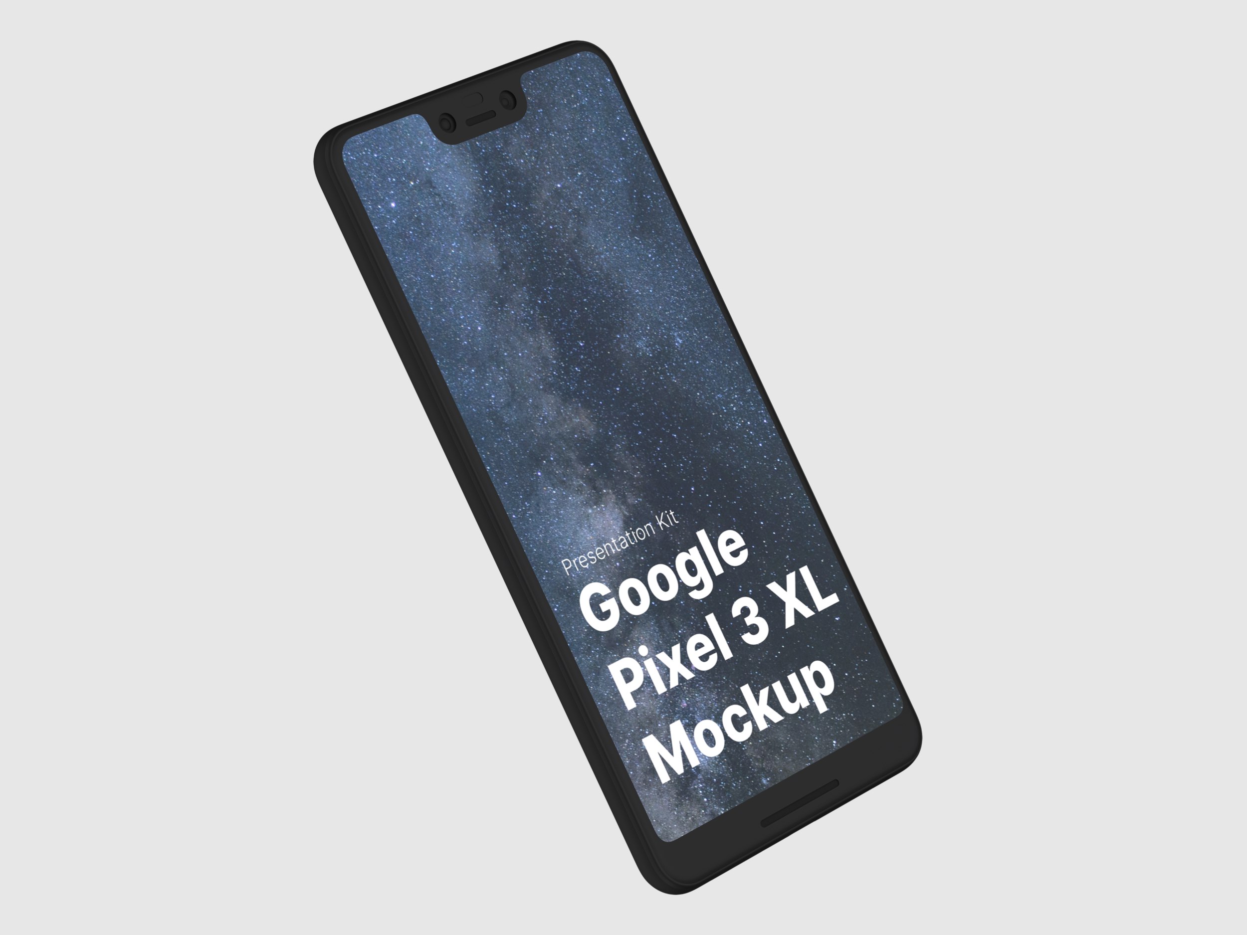 高质量谷歌Google Pixel 3手机屏幕APP界面设计演示样机 Google Pixel 3 XL Mockups_img_2