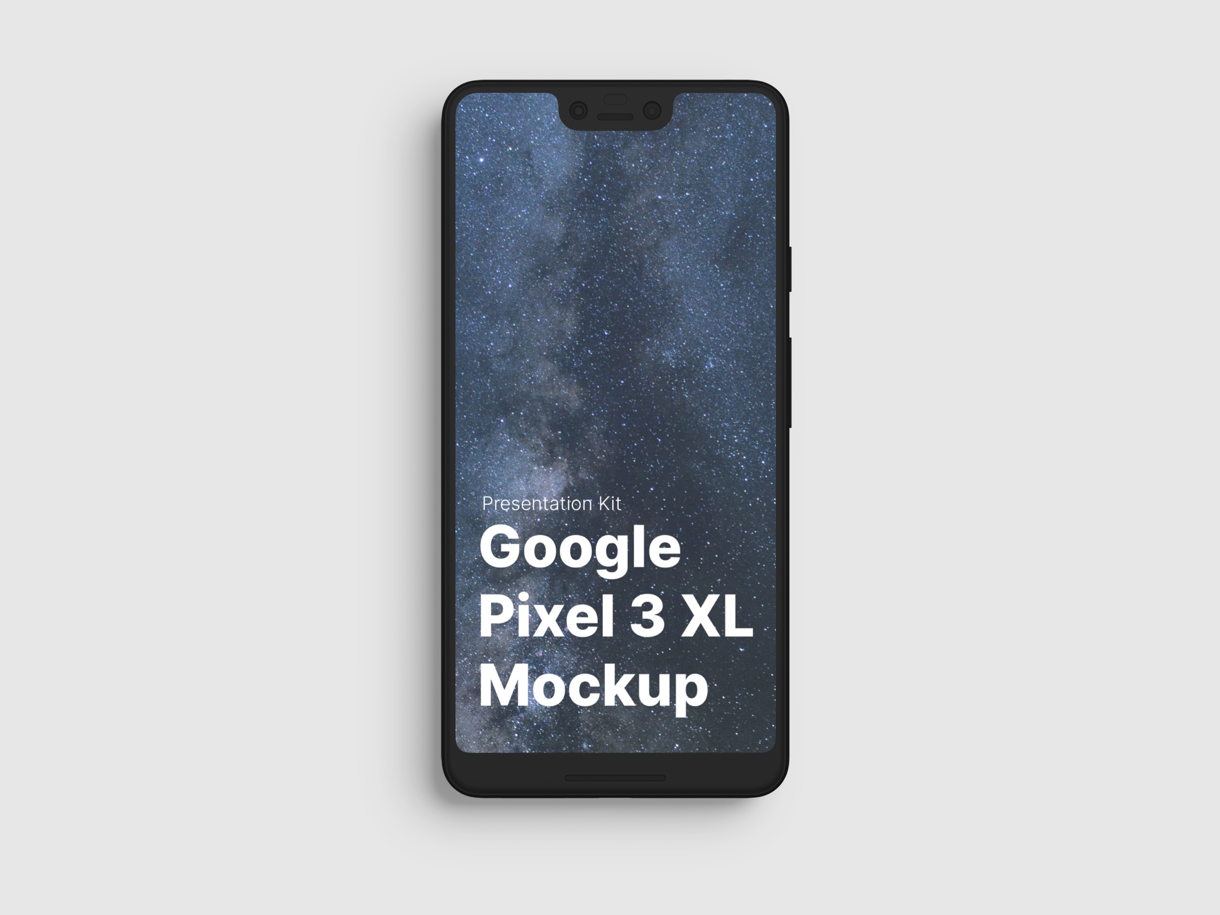 高质量谷歌Google Pixel 3手机屏幕APP界面设计演示样机 Google Pixel 3 XL Mockups_img_2