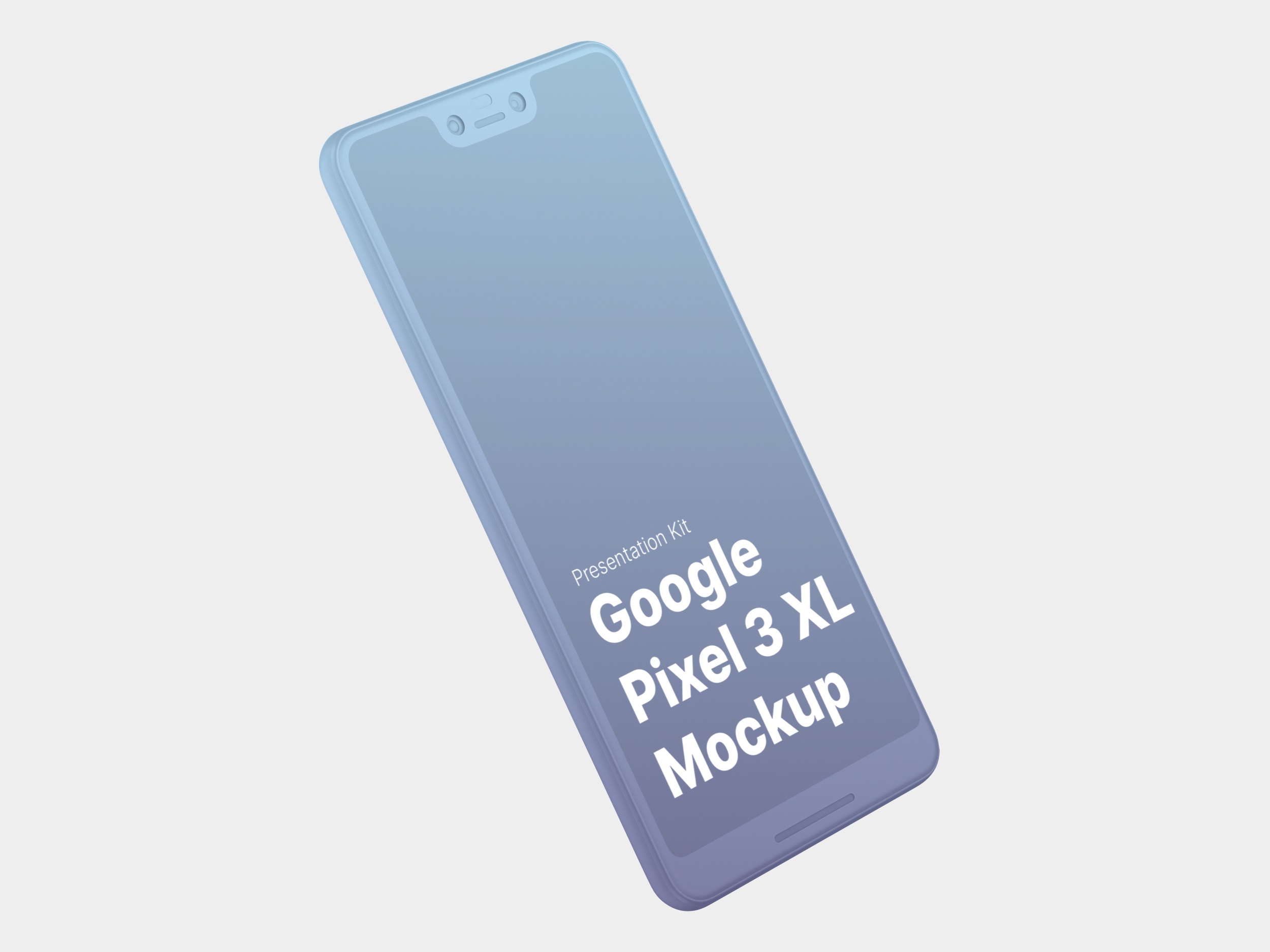 高质量谷歌Google Pixel 3手机屏幕APP界面设计演示样机 Google Pixel 3 XL Mockups_img_2