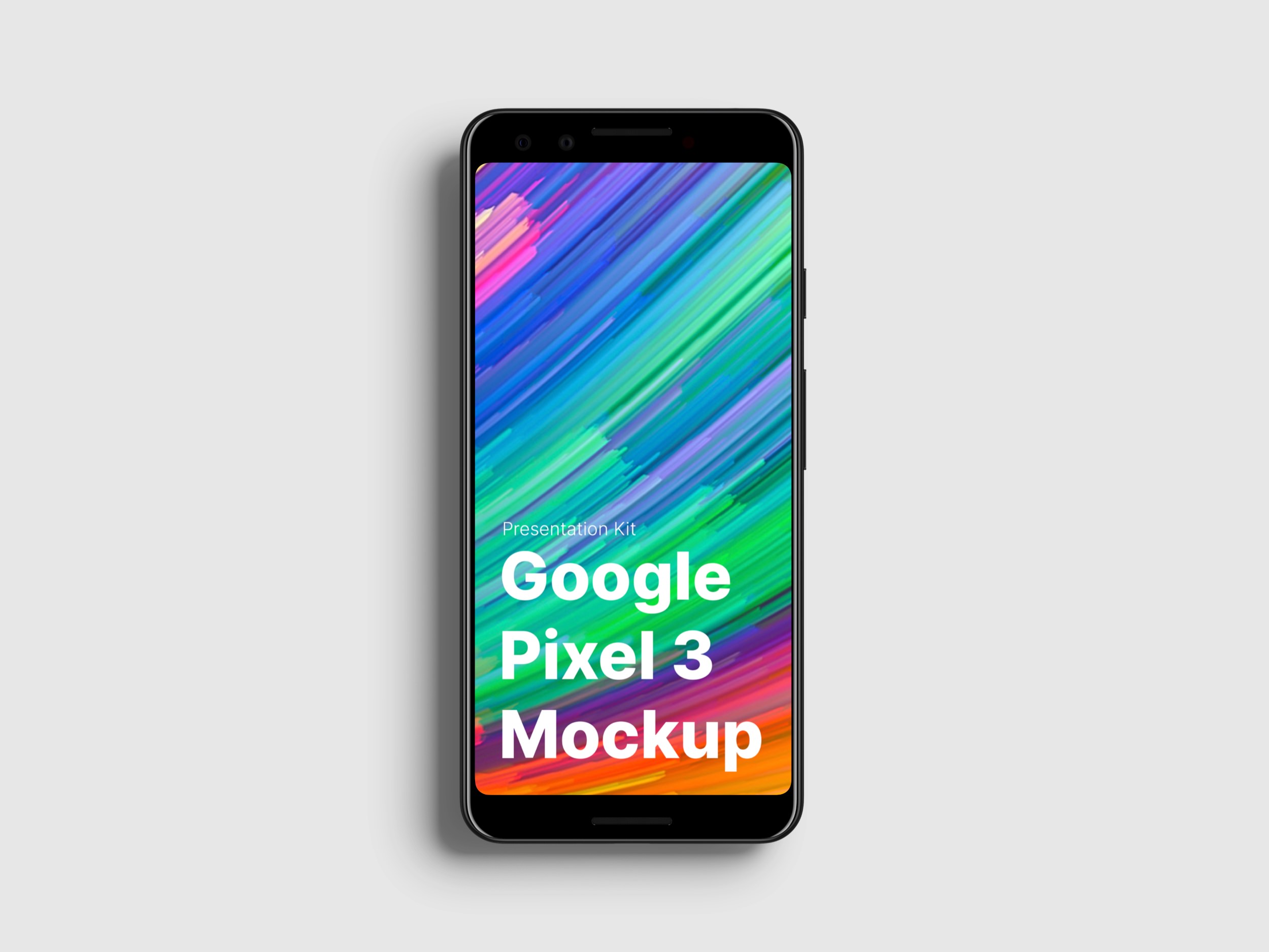 高质量谷歌Google Pixel 3手机屏幕APP界面设计演示样机 Google Pixel 3 XL Mockups_img_2