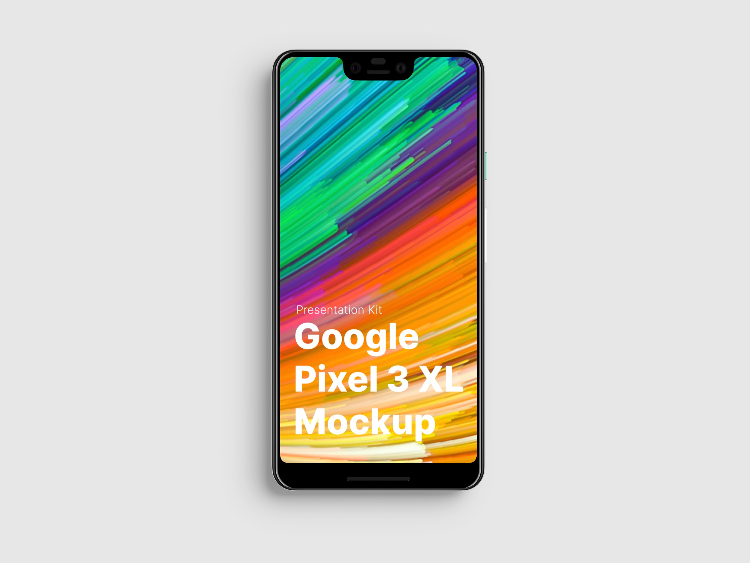 高质量谷歌Google Pixel 3手机屏幕APP界面设计演示样机 Google Pixel 3 XL Mockups_img_2