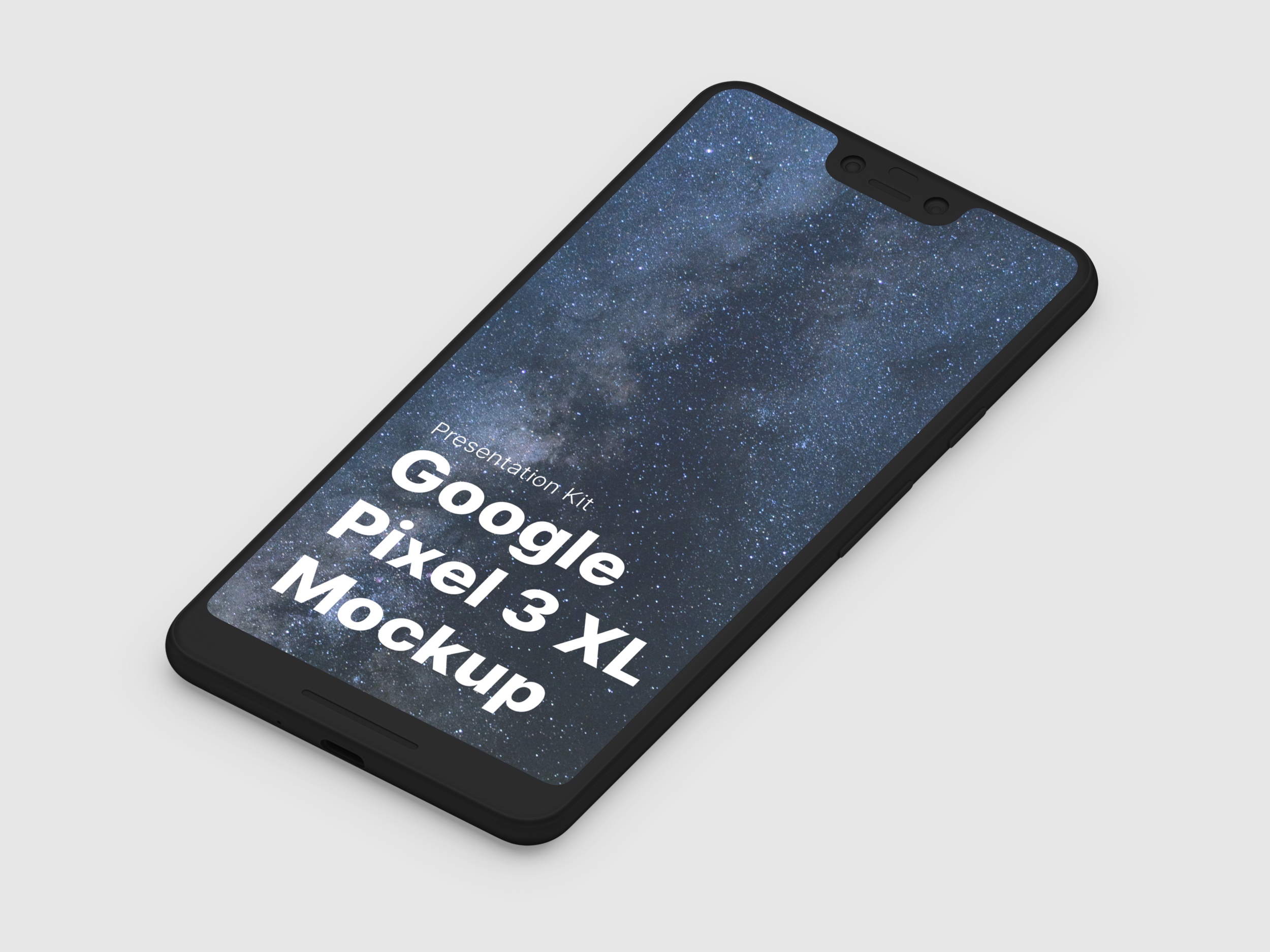 高质量谷歌Google Pixel 3手机屏幕APP界面设计演示样机 Google Pixel 3 XL Mockups_img_2