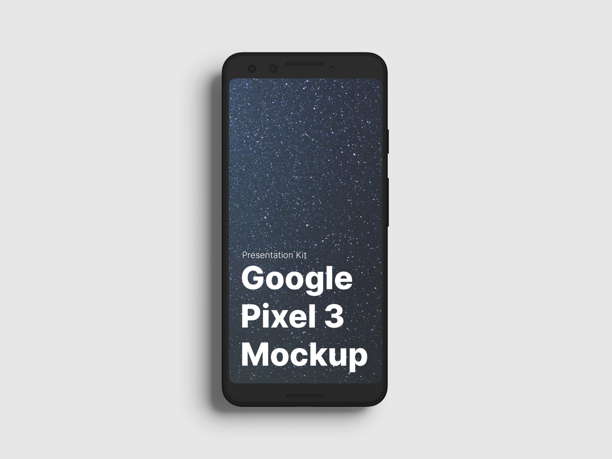 高质量谷歌Google Pixel 3手机屏幕APP界面设计演示样机 Google Pixel 3 XL Mockups_img_2