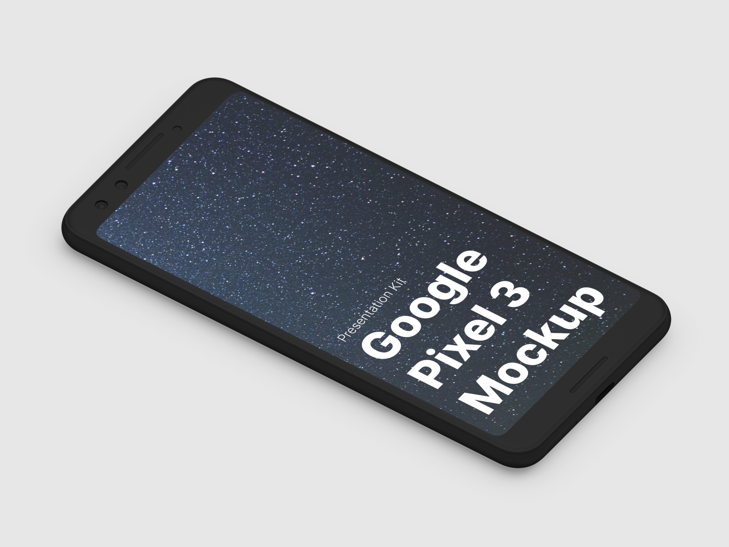 高质量谷歌Google Pixel 3手机屏幕APP界面设计演示样机 Google Pixel 3 XL Mockups_img_2