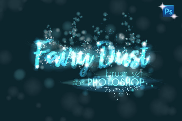 53个魔幻闪光PS笔刷素材下载 Fairy Dust PHOTOSHOP Sparkle Brushes_img_2