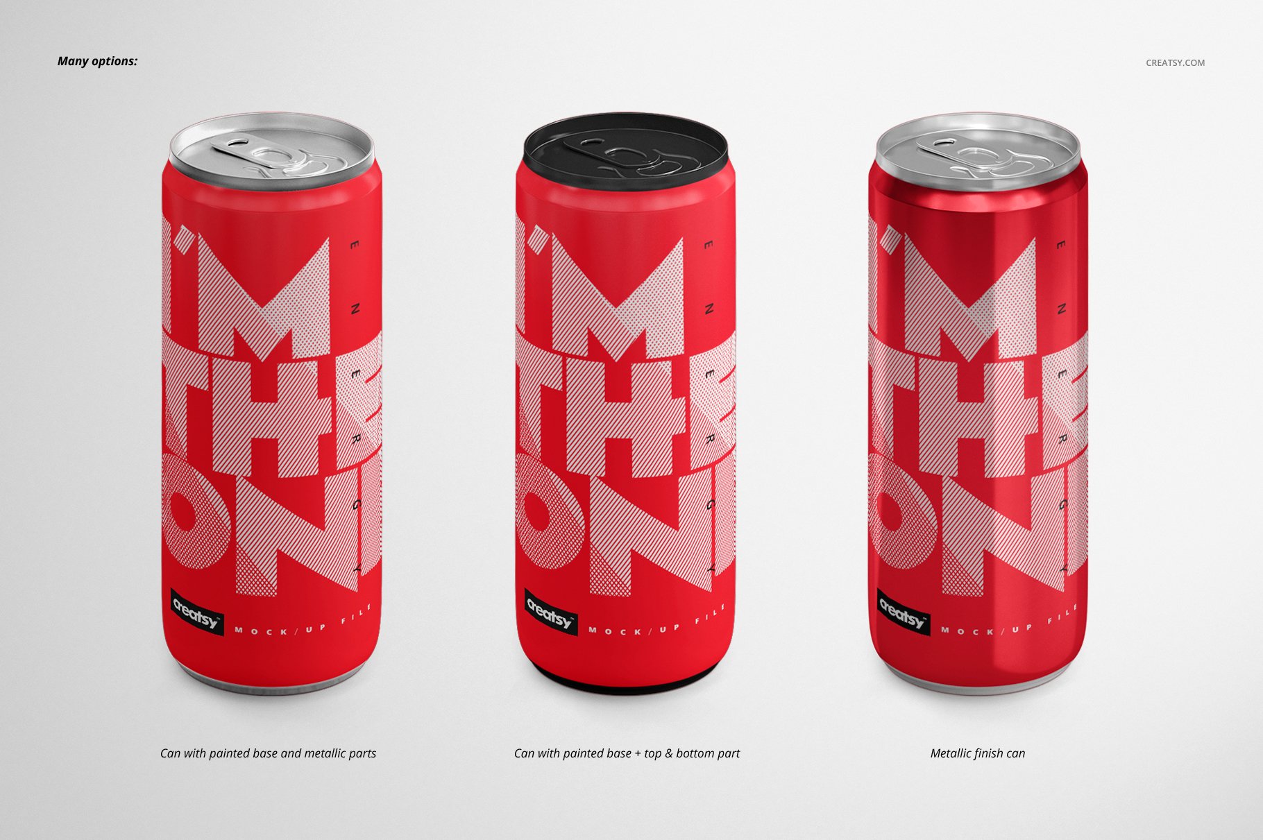 能量饮料啤酒易拉罐设计贴图样机素材 Energy Drink Can Mockup Set_img_2