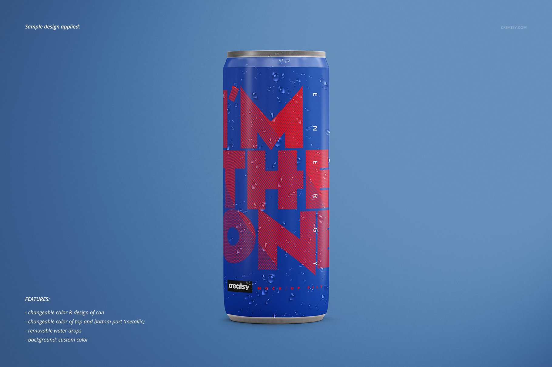 能量饮料啤酒易拉罐设计贴图样机素材 Energy Drink Can Mockup Set_img_2