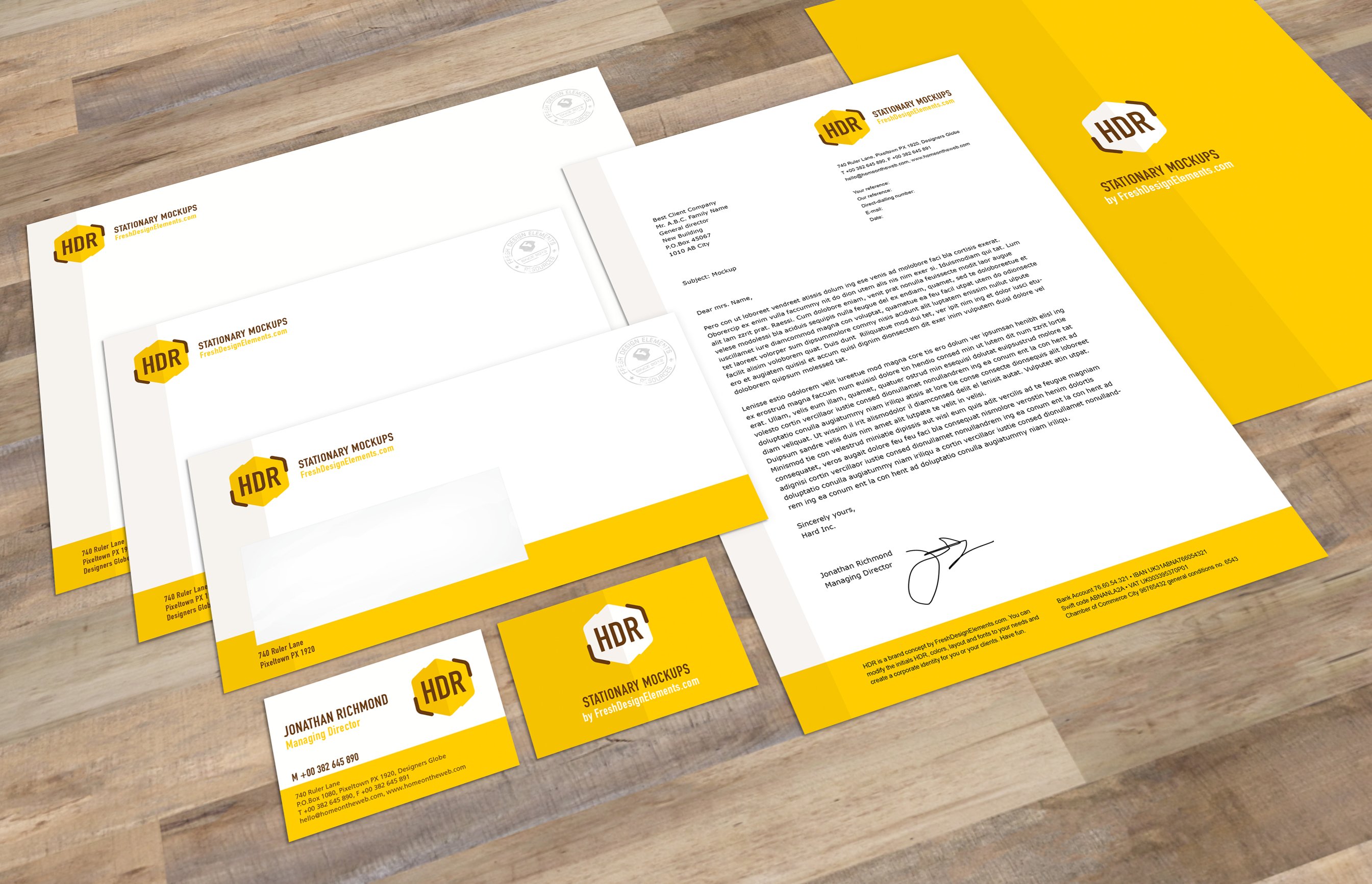 欧式规格品牌Logo设计办公用品贴图样机模板 Euro Stationary Mockup Vol. 1_img_2