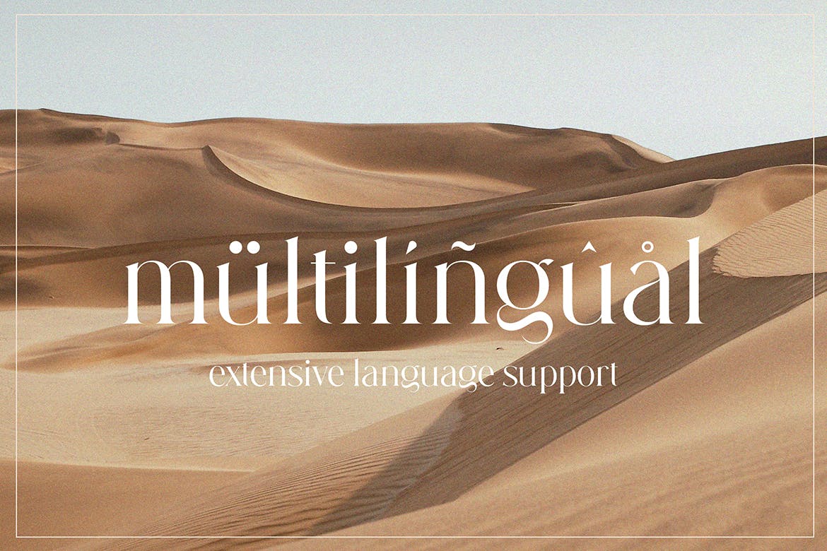 优雅奢华杂志海报徽标logo设计衬线英文字体素材 Hallenger Serif Font_img_2