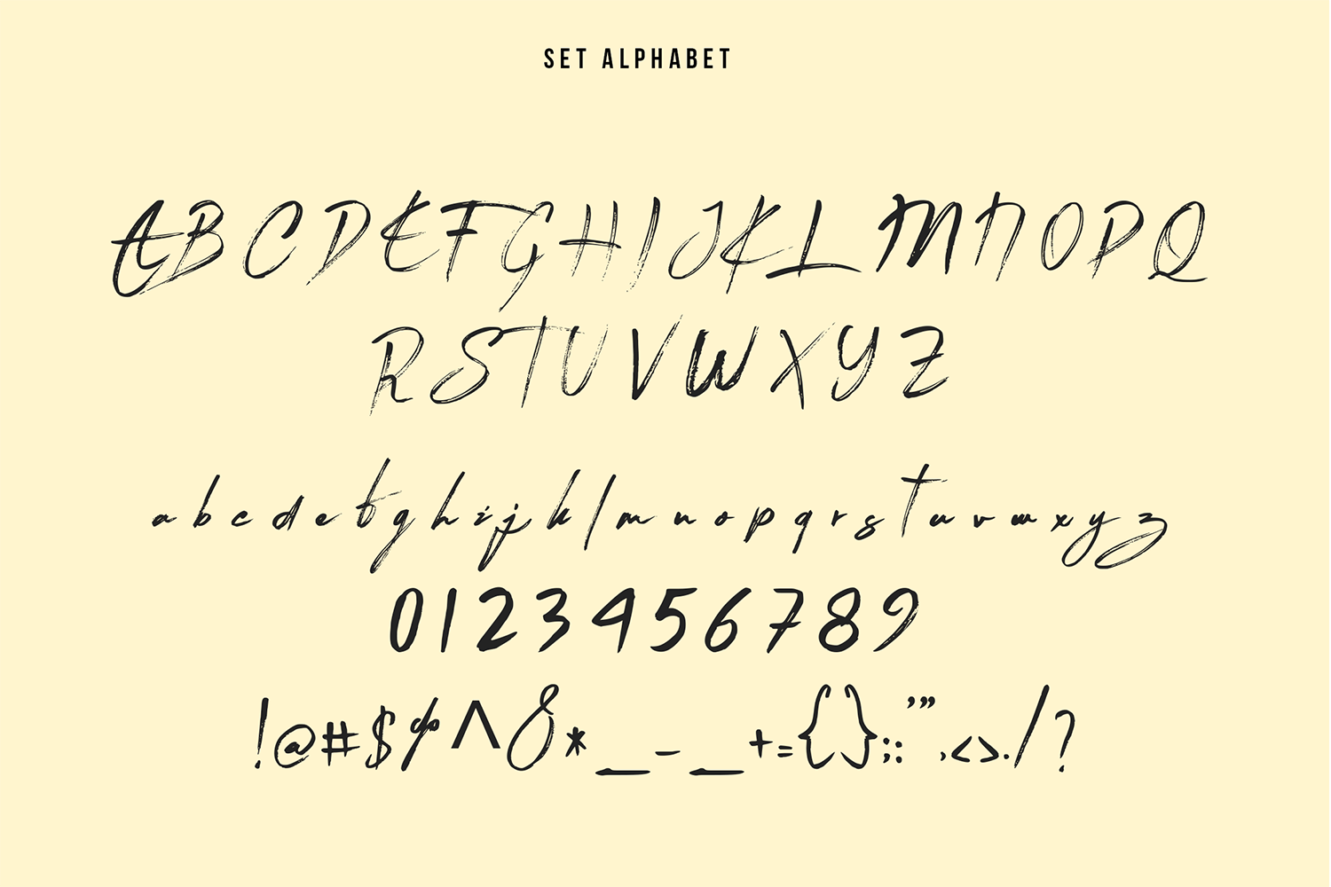 优雅杂志海报标题设计手写毛笔英文字体素材 Granady Handwriting Brush Font_img_2