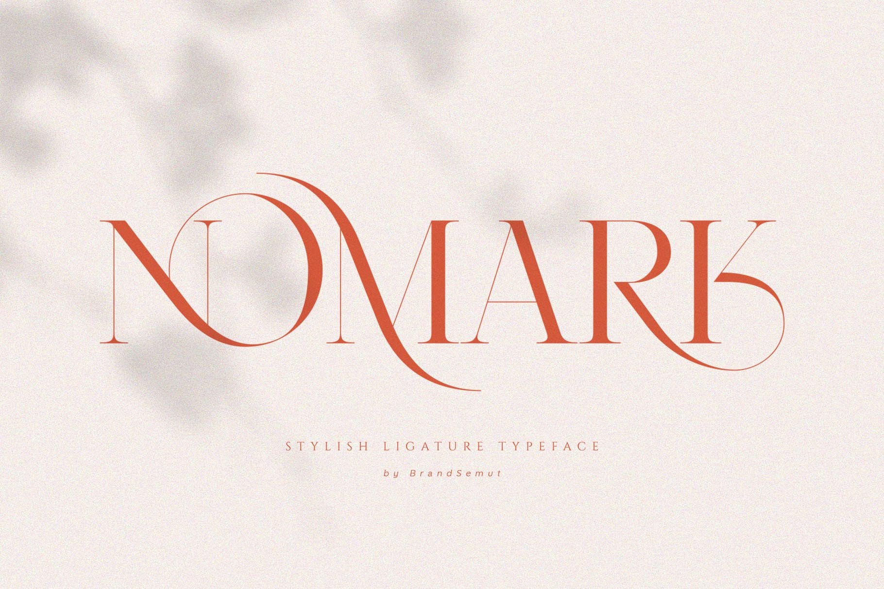时尚优雅杂志标题徽标Logo衬线英文字体素材 NOMARK - Ligature Typeface_img_2