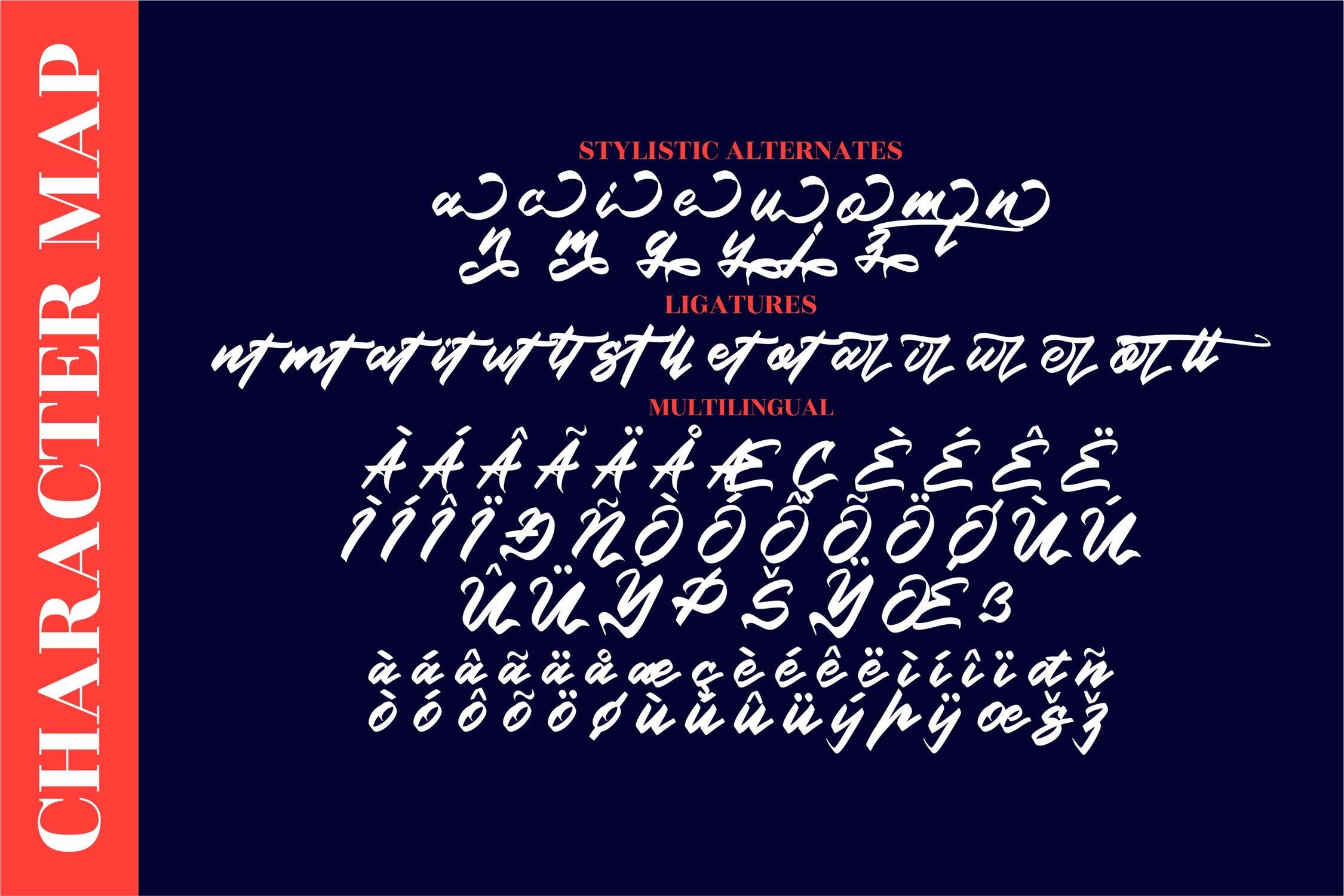 现代时尚海报品牌徽标logo设计衬线字体素材 Indonesia Ceriwise Script LS_img_2