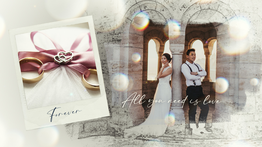 时尚婚礼主题照片幻灯片动画演示AE模板素材 Videohive - Wedding Slideshow_img_2