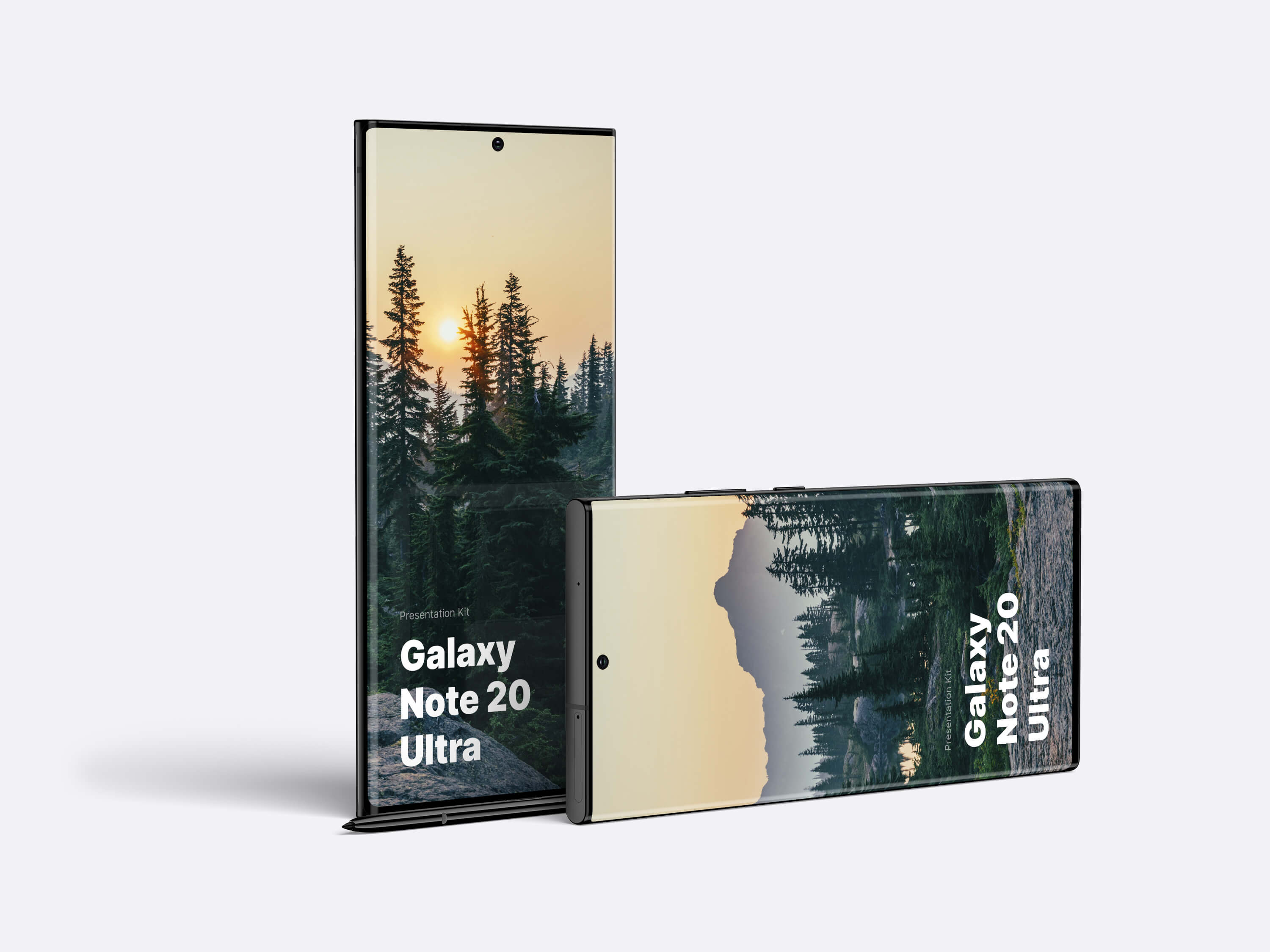 32款三星Galaxy Note 20手机屏幕演示样机模板 Galaxy Note 20 Ultra Mockups_img_2