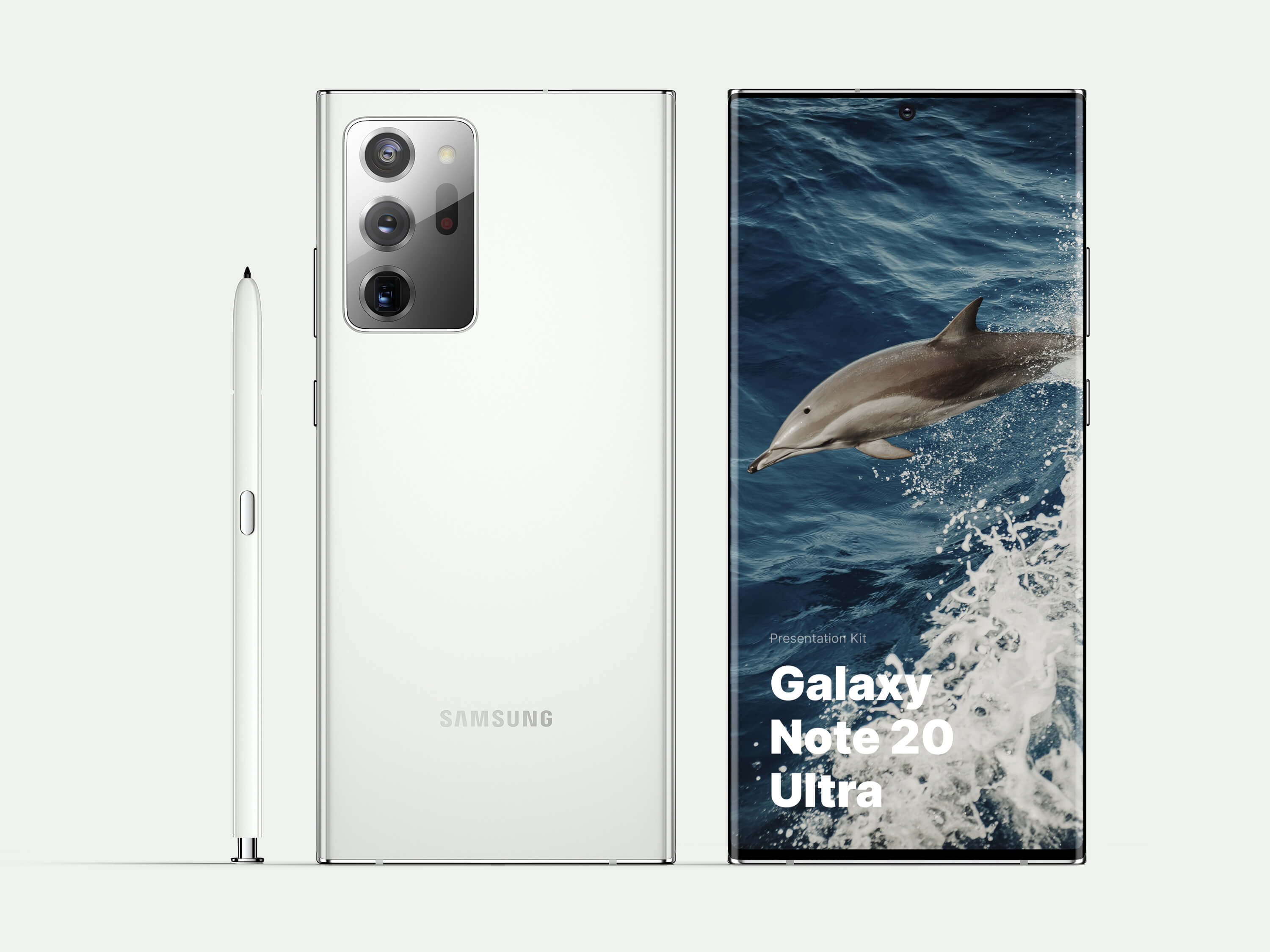 32款三星Galaxy Note 20手机屏幕演示样机模板 Galaxy Note 20 Ultra Mockups_img_2