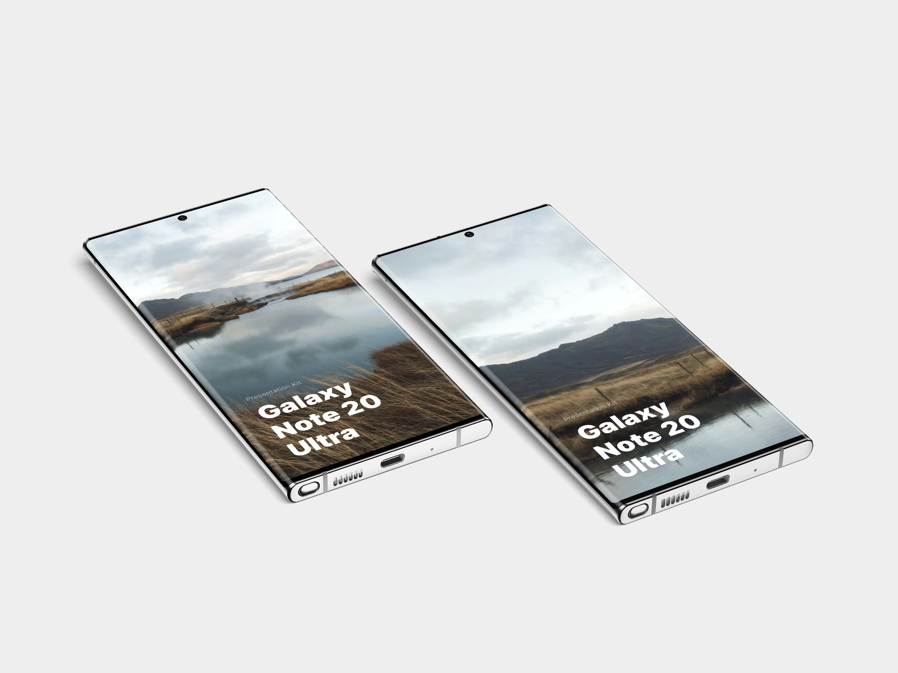 32款三星Galaxy Note 20手机屏幕演示样机模板 Galaxy Note 20 Ultra Mockups_img_2