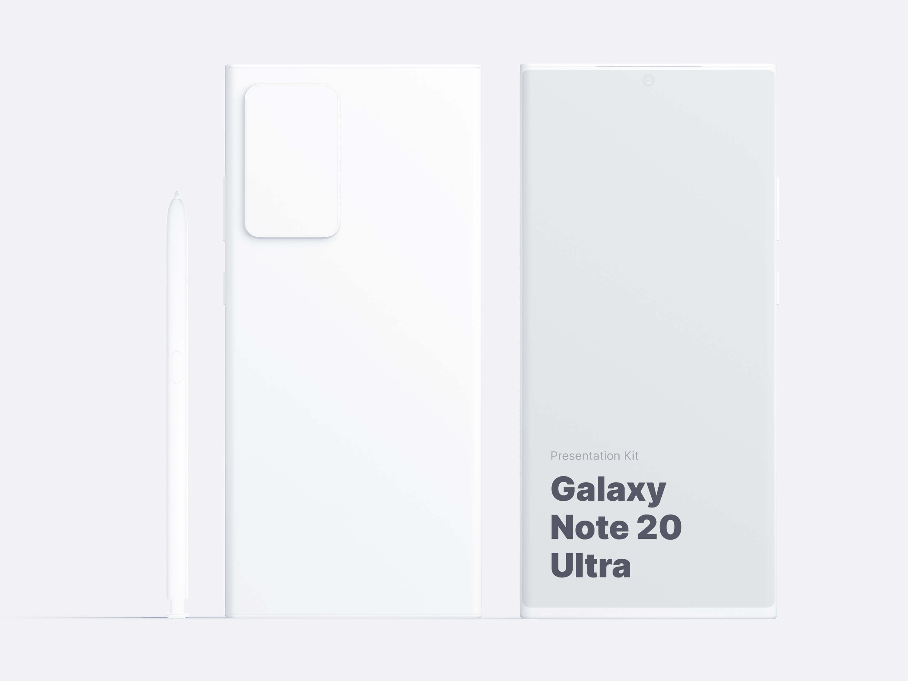 32款三星Galaxy Note 20手机屏幕演示样机模板 Galaxy Note 20 Ultra Mockups_img_2