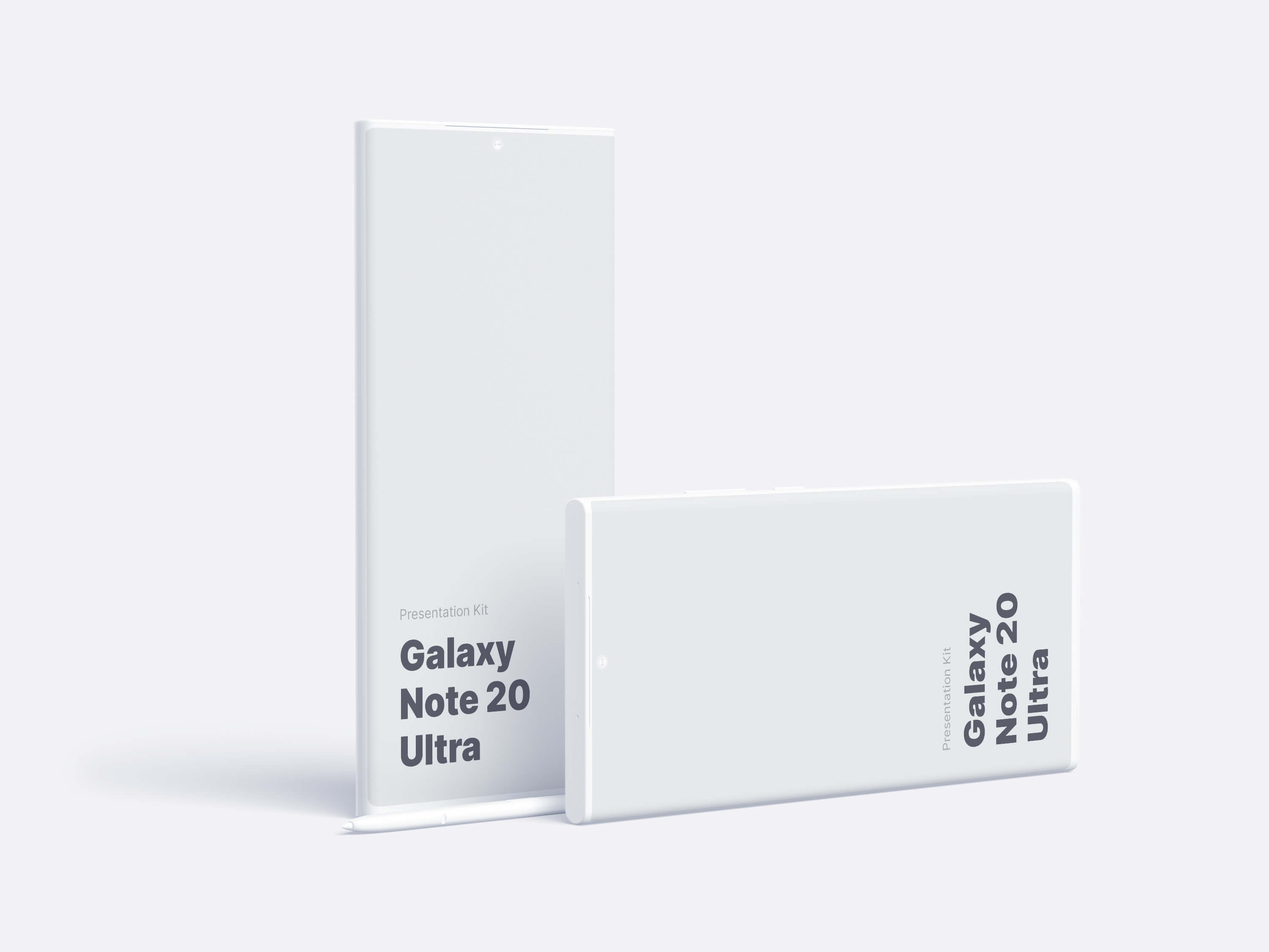 32款三星Galaxy Note 20手机屏幕演示样机模板 Galaxy Note 20 Ultra Mockups_img_2