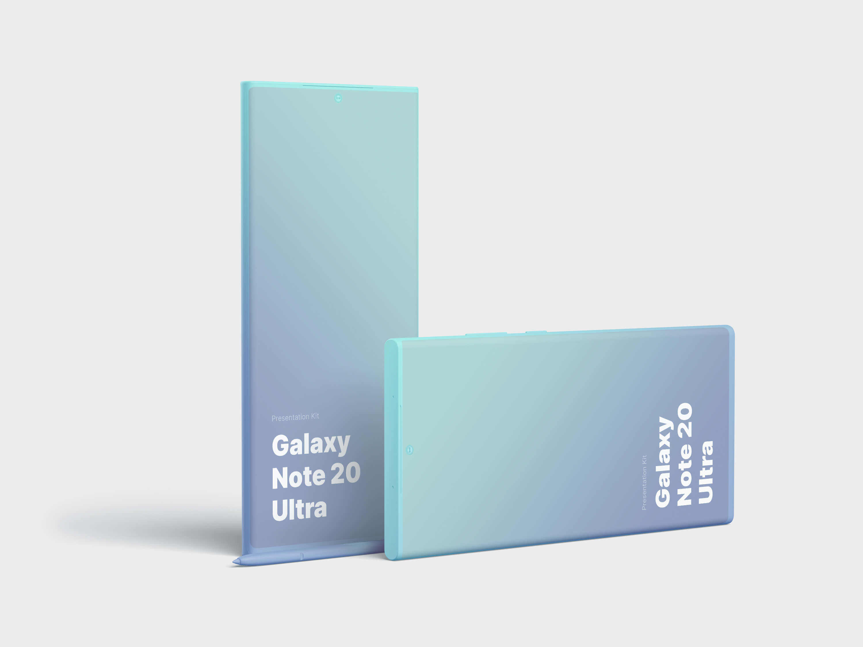 32款三星Galaxy Note 20手机屏幕演示样机模板 Galaxy Note 20 Ultra Mockups_img_2