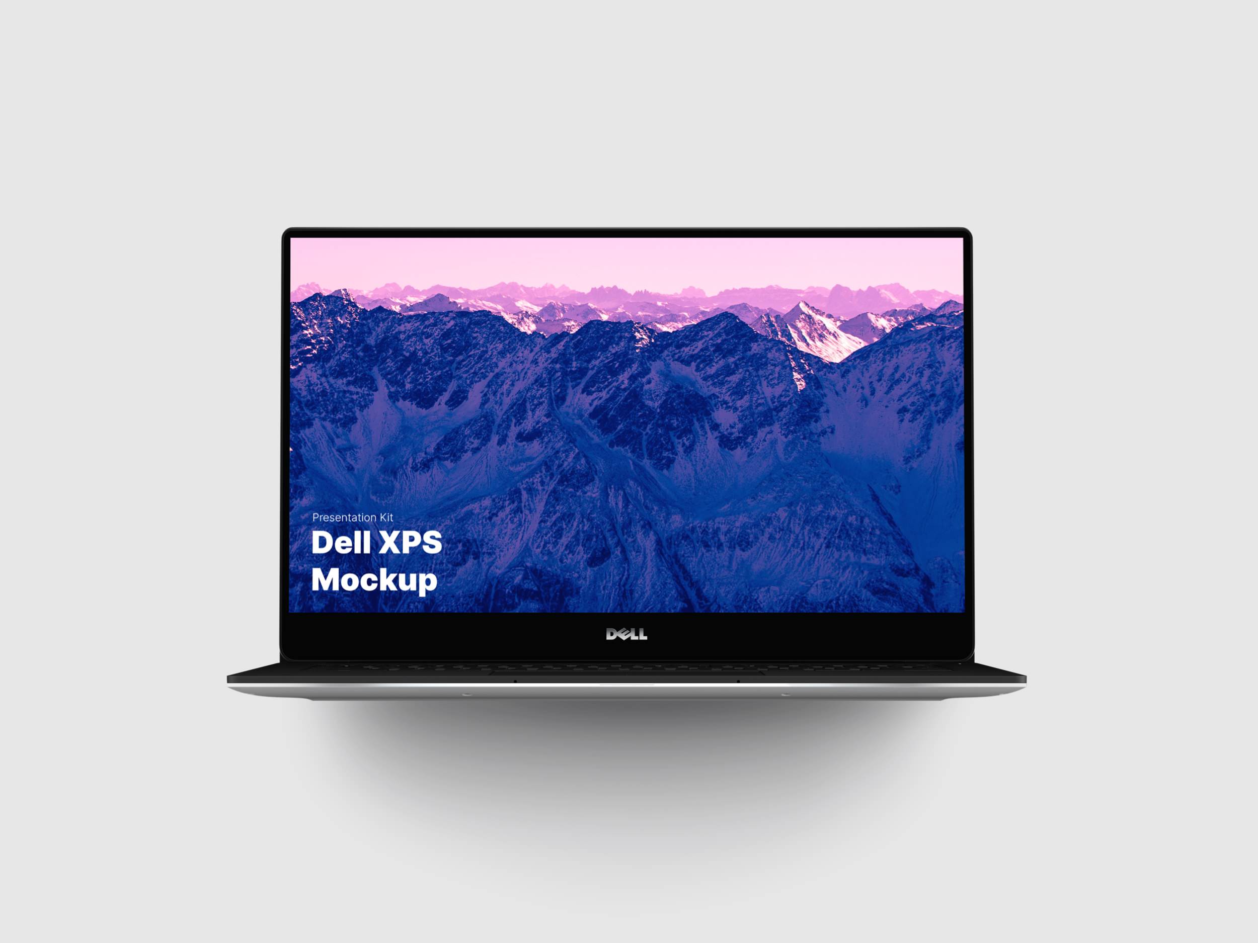 高质量戴尔XPS笔记本电脑屏幕演示样机模板 Dell XPS Mockups_img_2