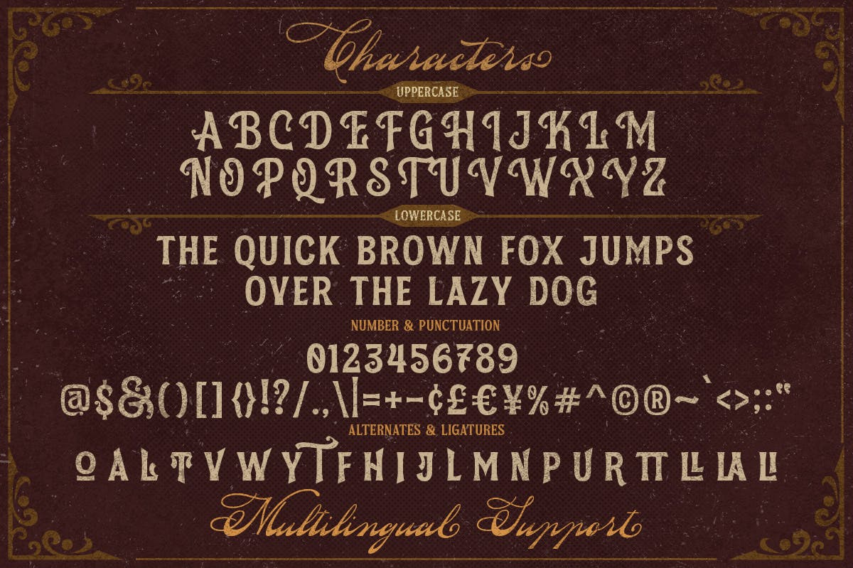 复古奢华杂志标签时装设计衬线英文字体素材 Silvestern - Vintage Display Font_img_2
