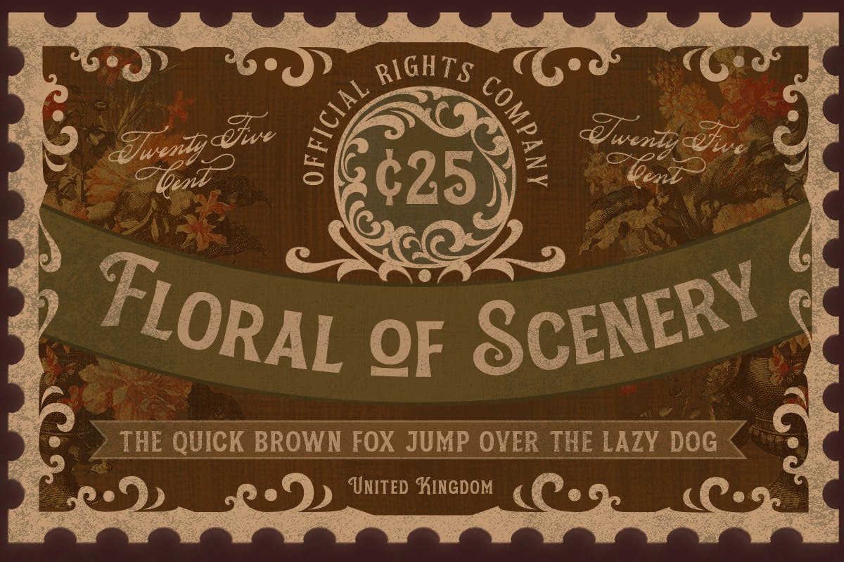 复古奢华杂志标签时装设计衬线英文字体素材 Silvestern - Vintage Display Font_img_2
