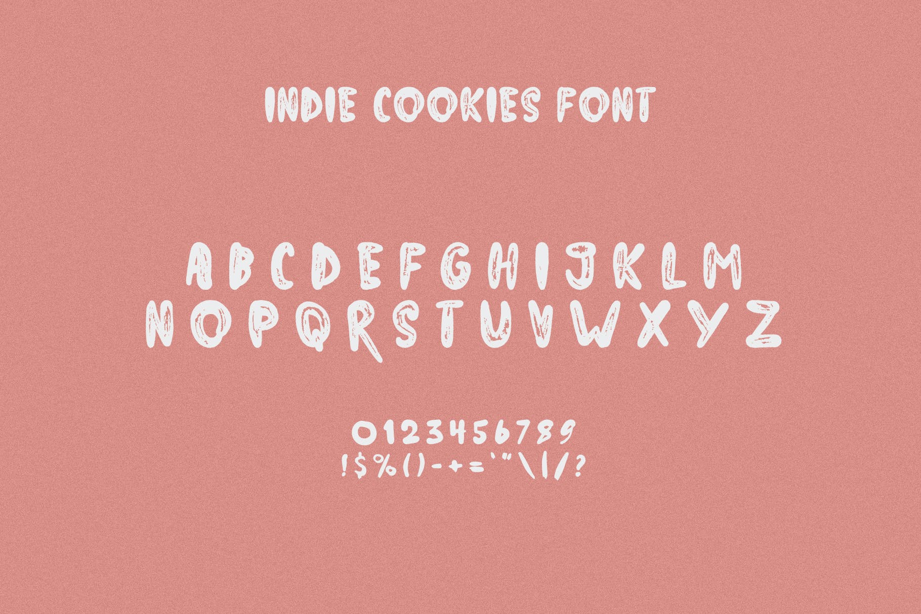 现代贺卡标识邀请函设计手写英文字体素材 Indie Cookies Handwritten Font_img_2